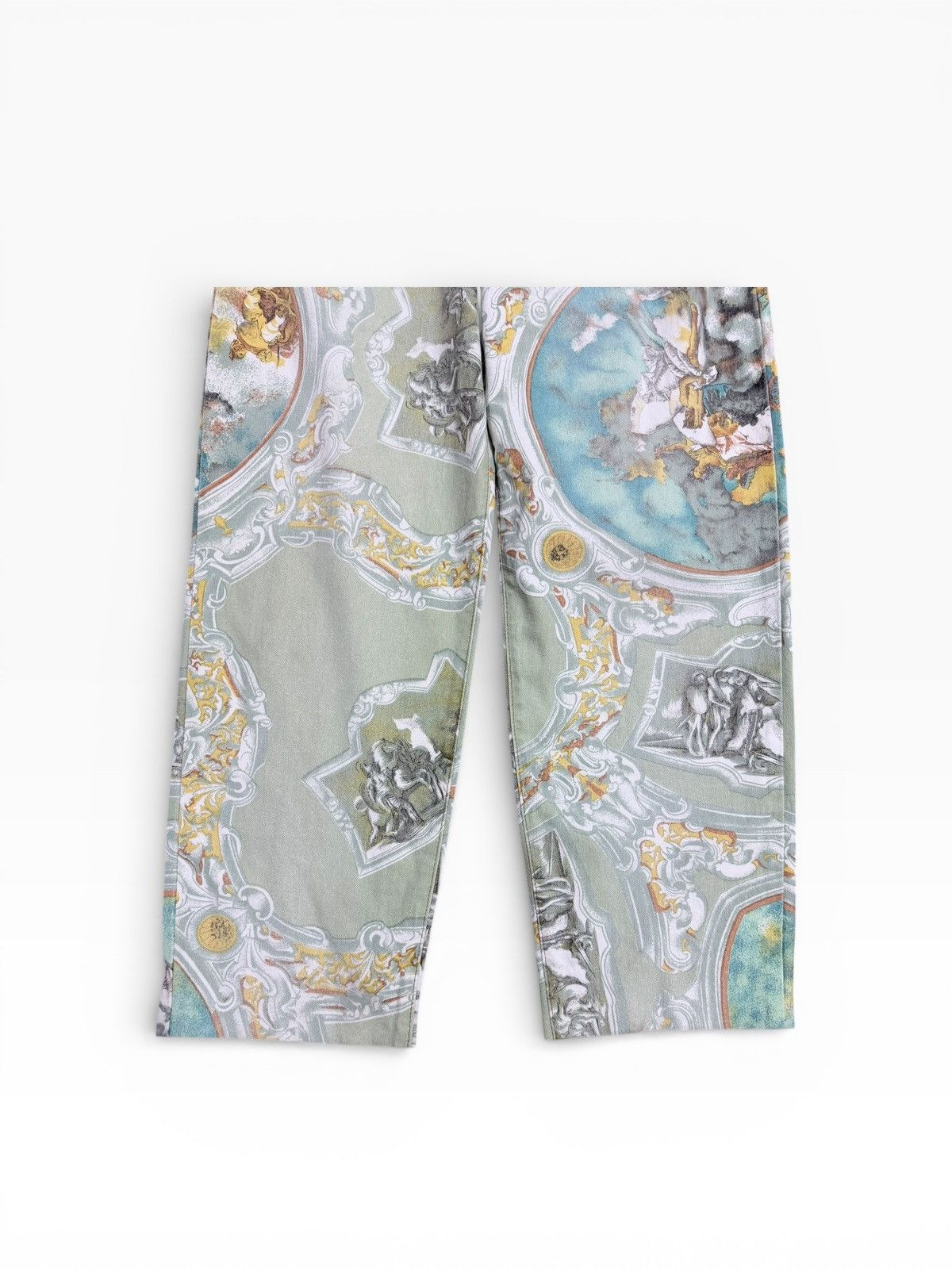Roberto Cavalli Vtg🔥Angelo Marani Baroque Printed Denim Pant Size US 29 - 9 Thumbnail