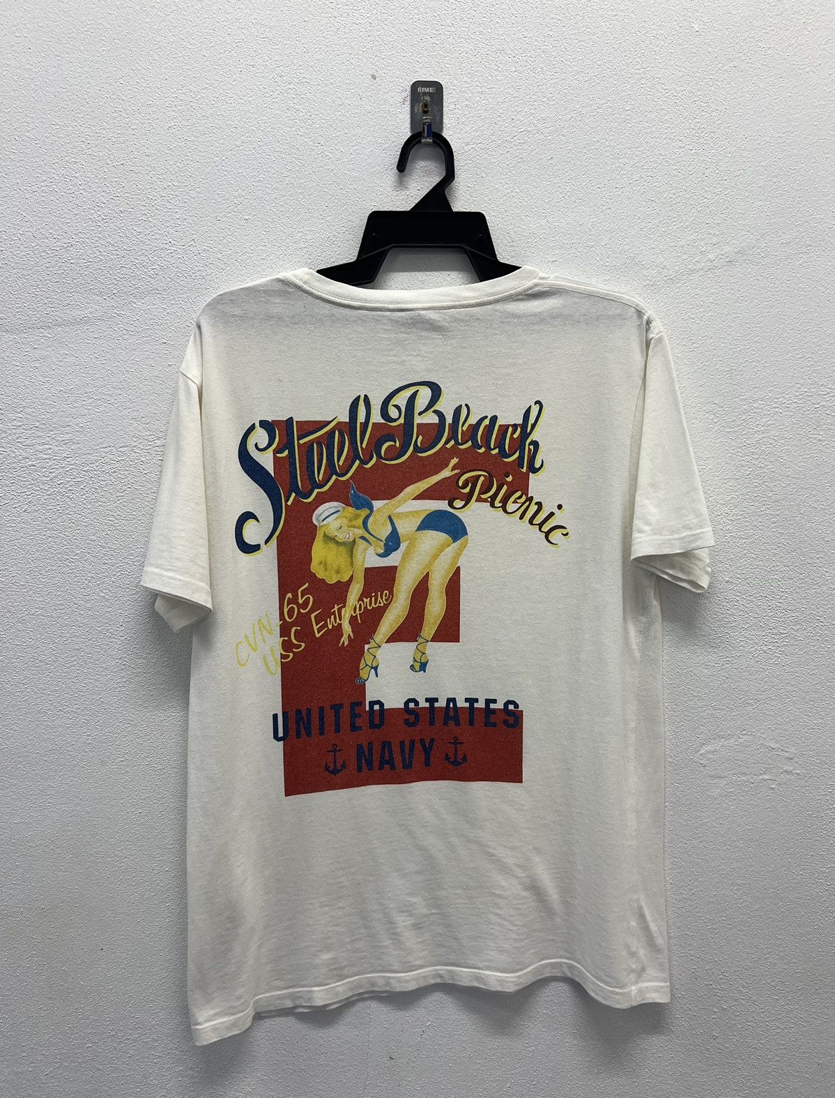 Avirex × Vintage Rare!! Avirex United State Navy T-shirt Size US L / EU 52-54 / 3 - 1 Thumbnail