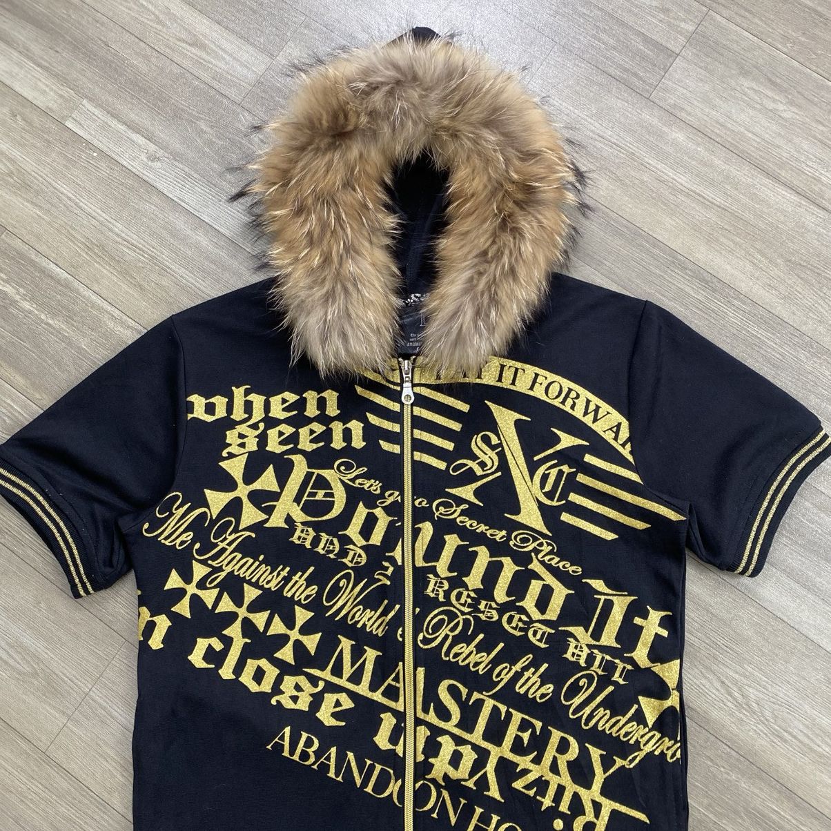 14th Addiction 2000s Japanese Poem Ifsixwasnine Kmrii Lgb Style Fur Hoodie Size US M / EU 48-50 / 2 - 2 Thumbnail