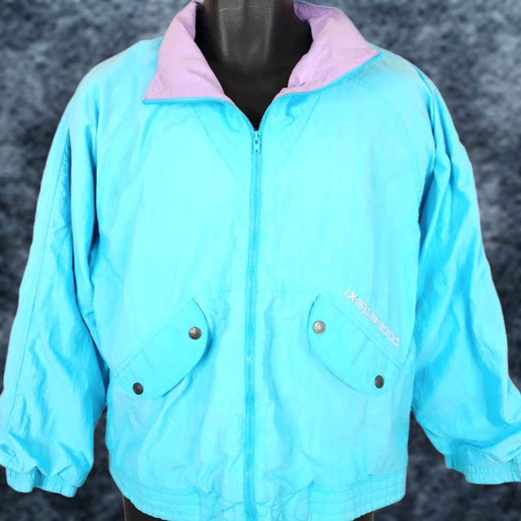 Vintage VINTAGE IXSPA Windbreaker Jacket Womens M Blue 80s International IXSPA Windbreaker Jacket Womens M Blue 80s International Size M / US 6-8 / IT 42-44 - 1 Thumbnail