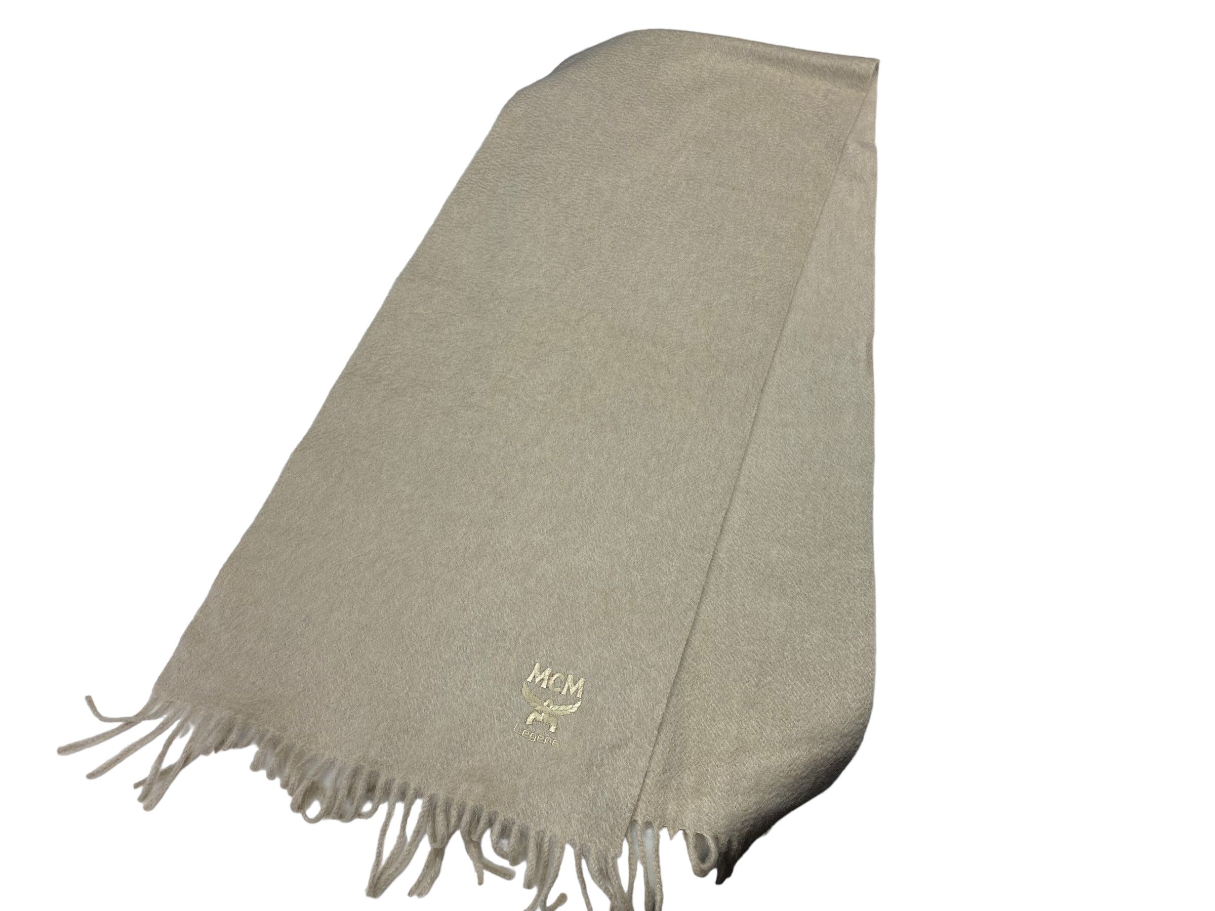 MCM × Vintage MCM Legere scarf Embroidery Wool Vintage Scarves Size ONE SIZE - 7 Thumbnail