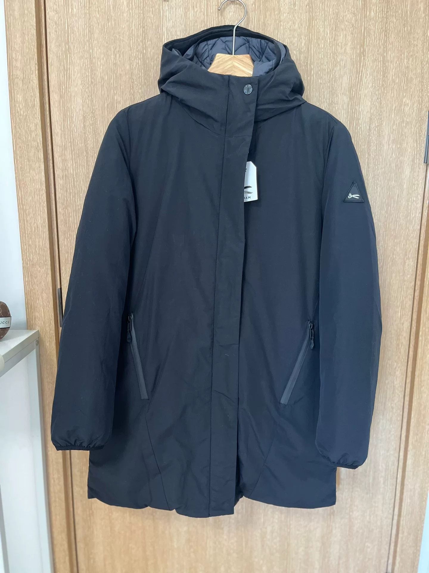DENHAM Denham Black Long Puffer Cotton Jacket Size US M / EU 48-50 / 2 - 1 Thumbnail