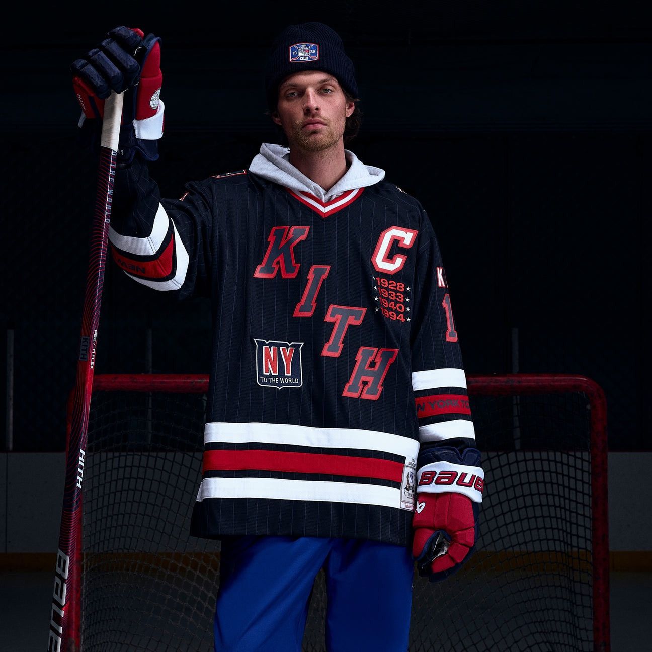 Kith × Mitchell & Ness × NHL Kith and Mitchell & Ness NY Rangers Mark Messier Jersey Navy Size US XXL / EU 58 / 5 - 2 Thumbnail
