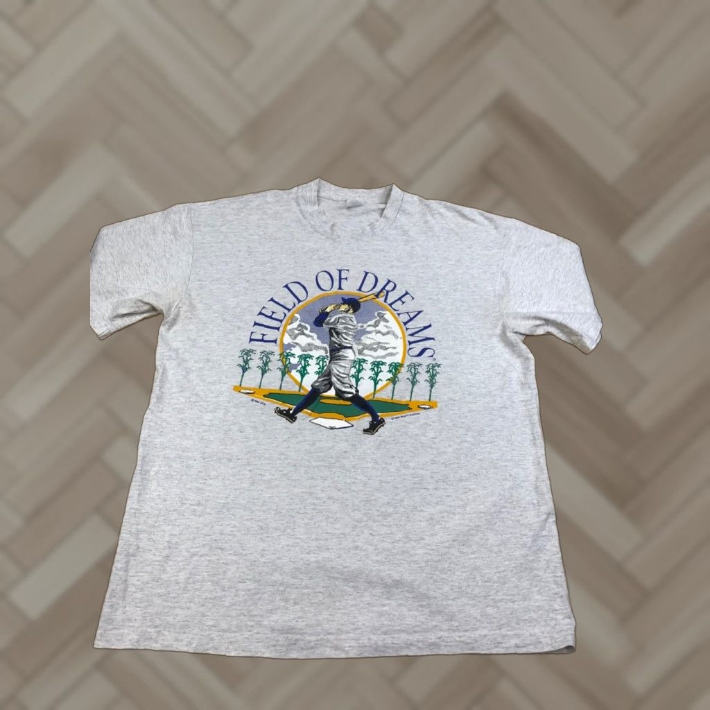 Vintage VINTAGE Field of Dreams Promo Shirt Mens XL Gray Movie T-Shirt Size US XL / EU 56 / 4 - 1 Thumbnail
