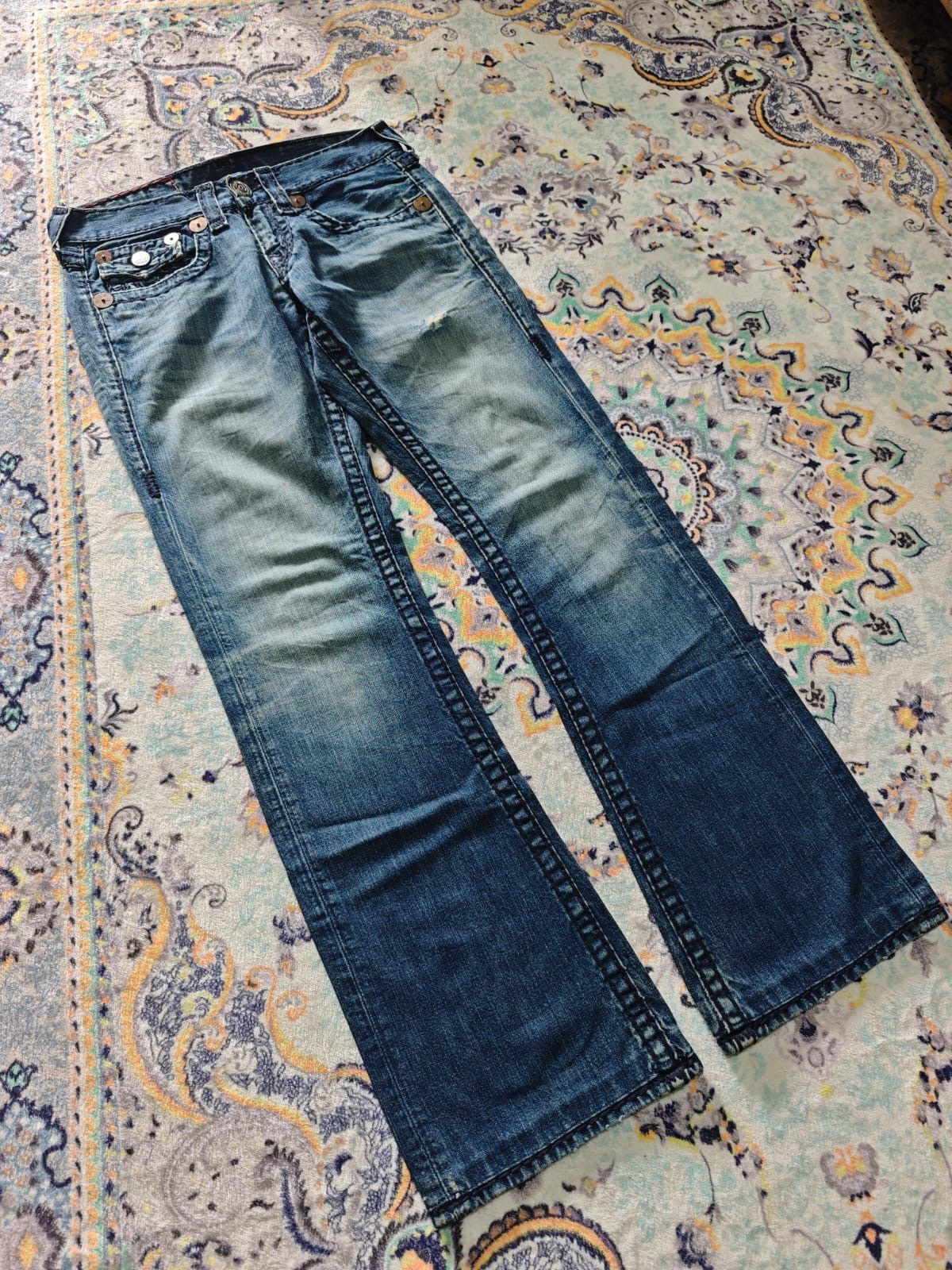 True Religion True Reiligon Billy Super T Flared Pants Size US 30 / EU 46 - 3 Thumbnail