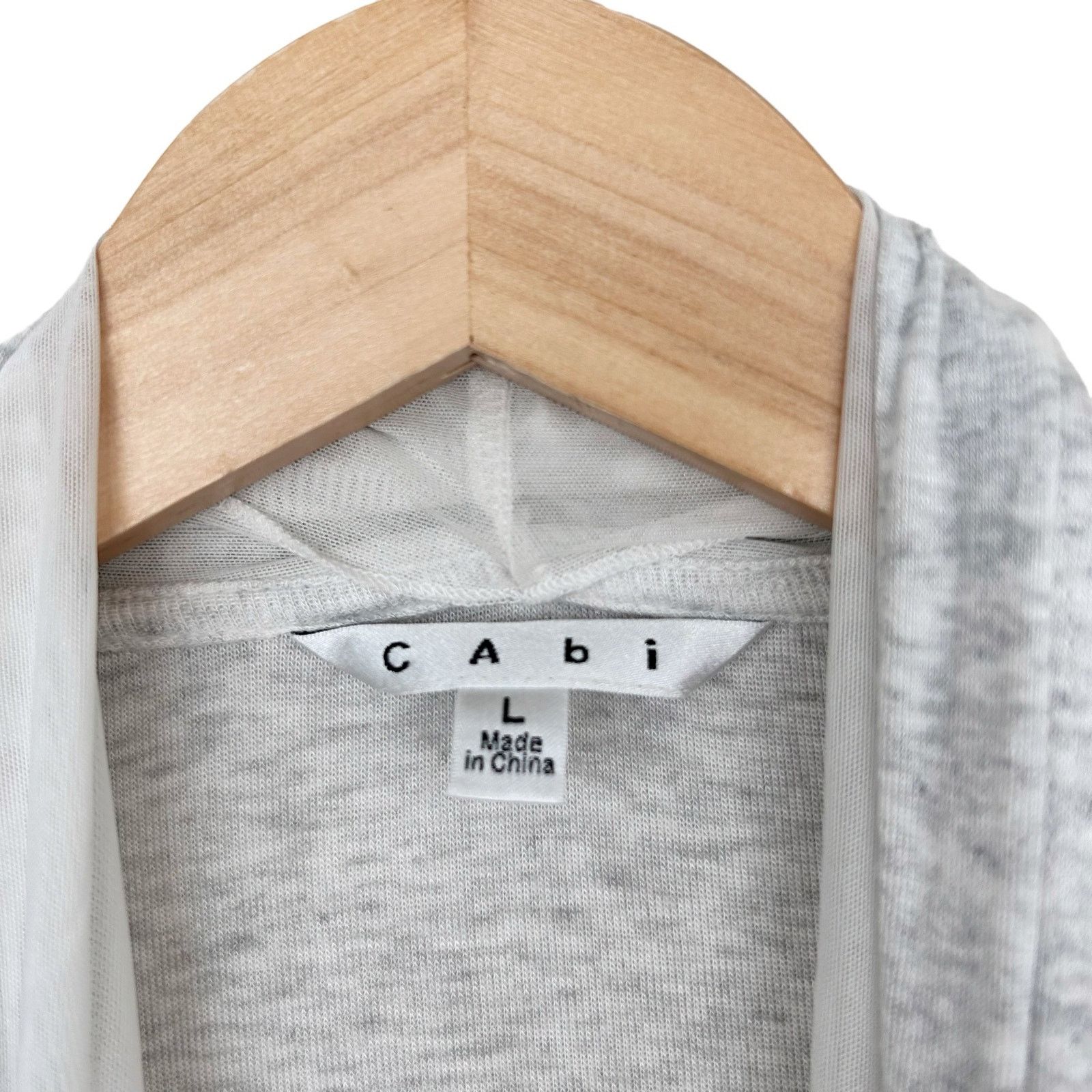 Other Cabi Dream Cardigan Light Gray Open Front Sz L Style 344 Size L / US 10 / IT 46 - 2 Thumbnail