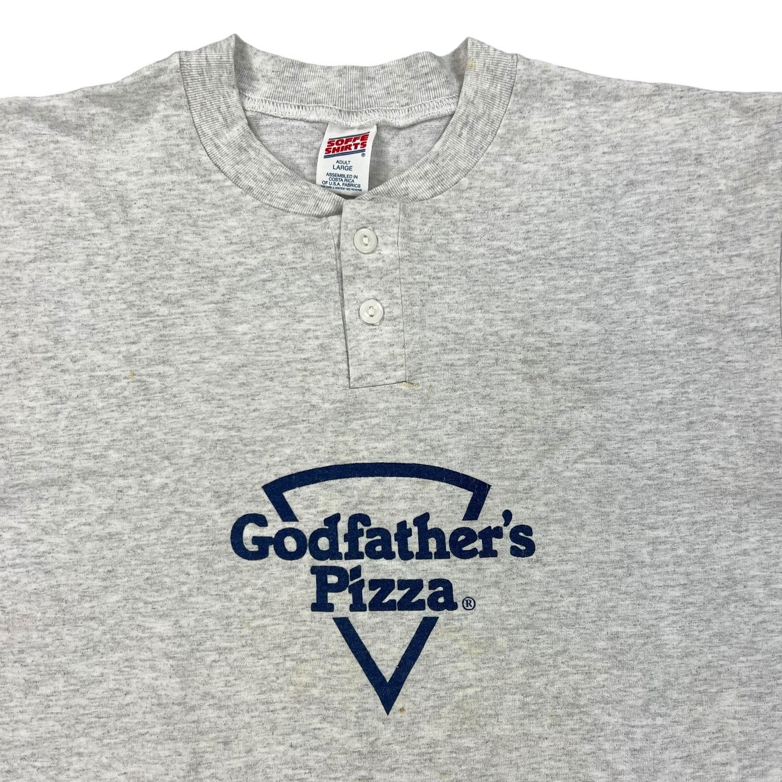 Vintage Vintage 90s Godfather’s Pizza tee (L) Size US L / EU 52-54 / 3 - 4 Thumbnail