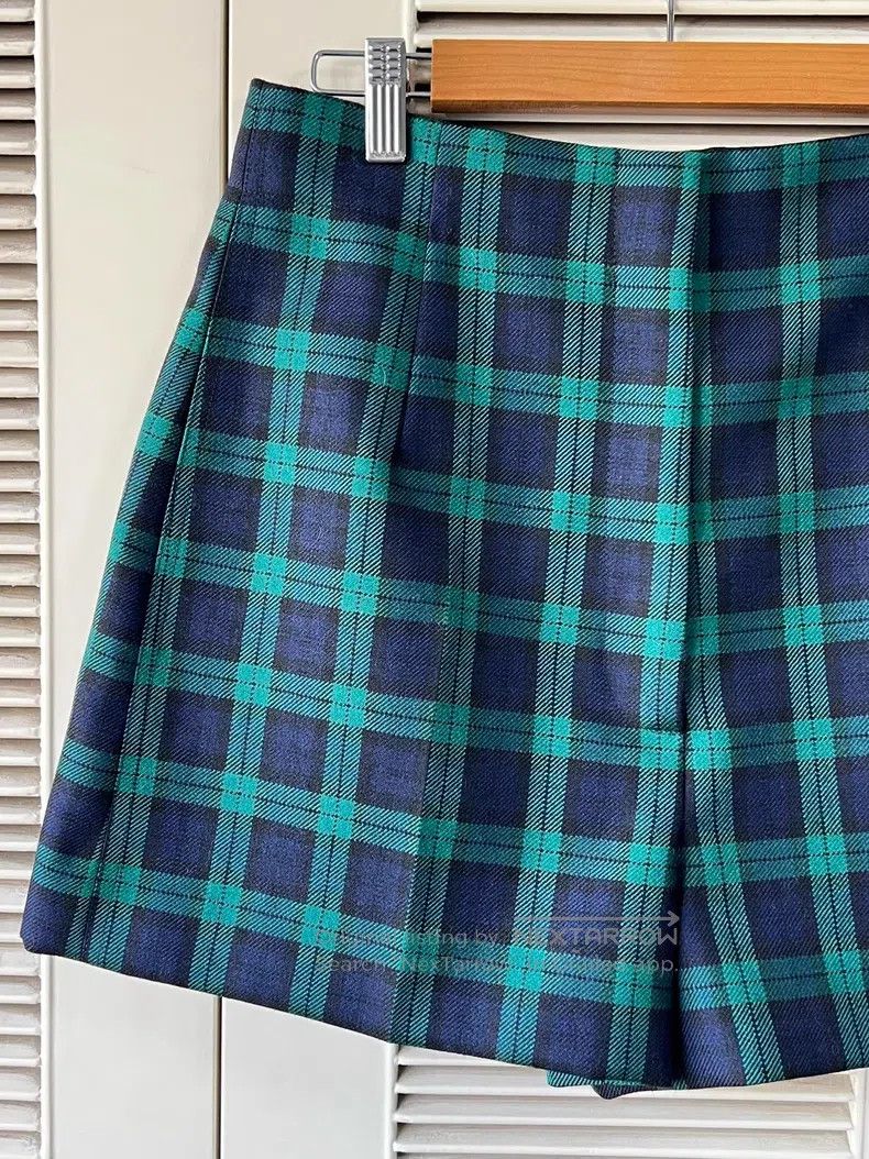 Other Dior Green plaid wool shorts Size 25" / US 0 / IT 36 - 3 Thumbnail
