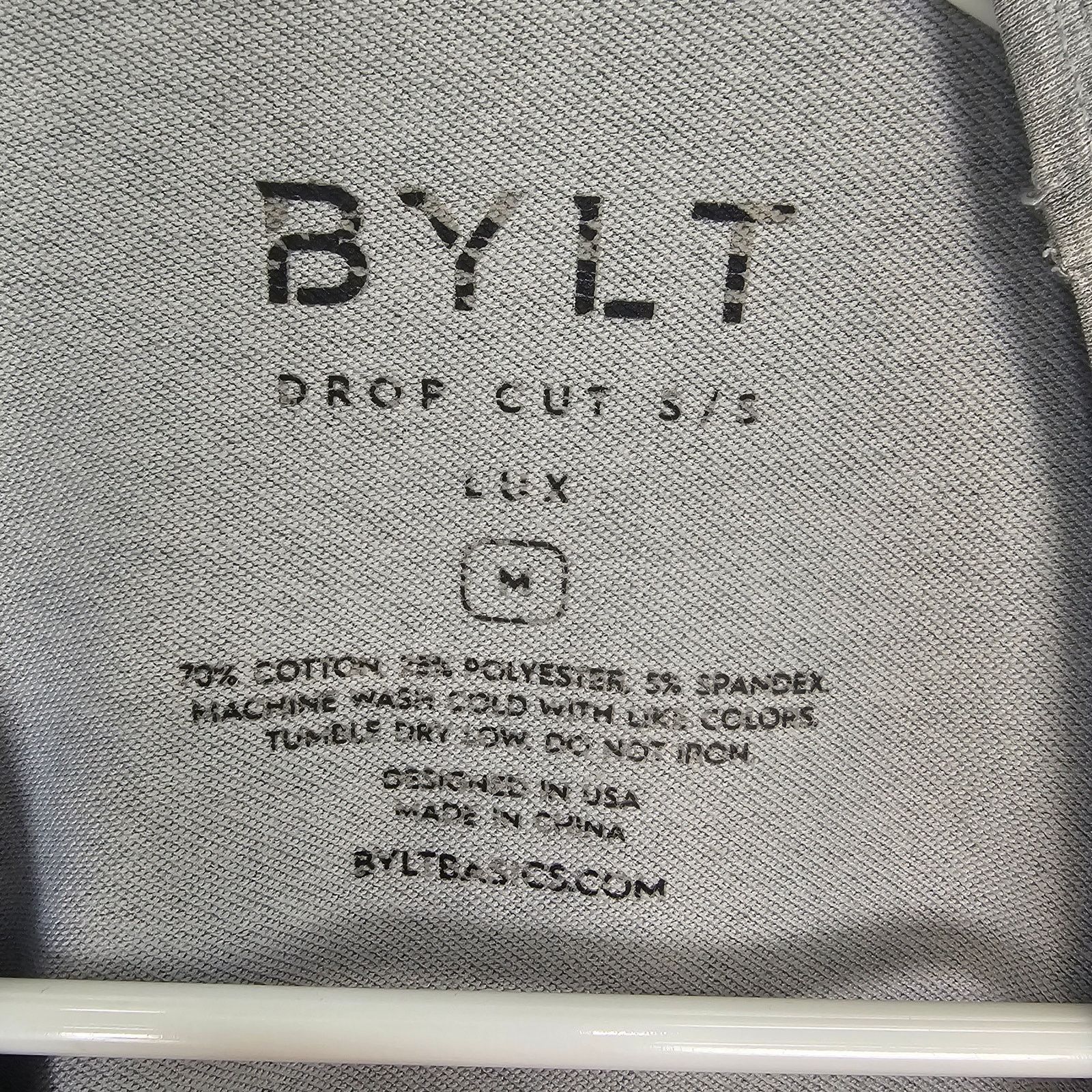 BYLT Premium Basics BYLT Men Drop Cut SS Lux Athletic Shirt M Stretch Minimalist Size US M / EU 48-50 / 2 - 6 Thumbnail