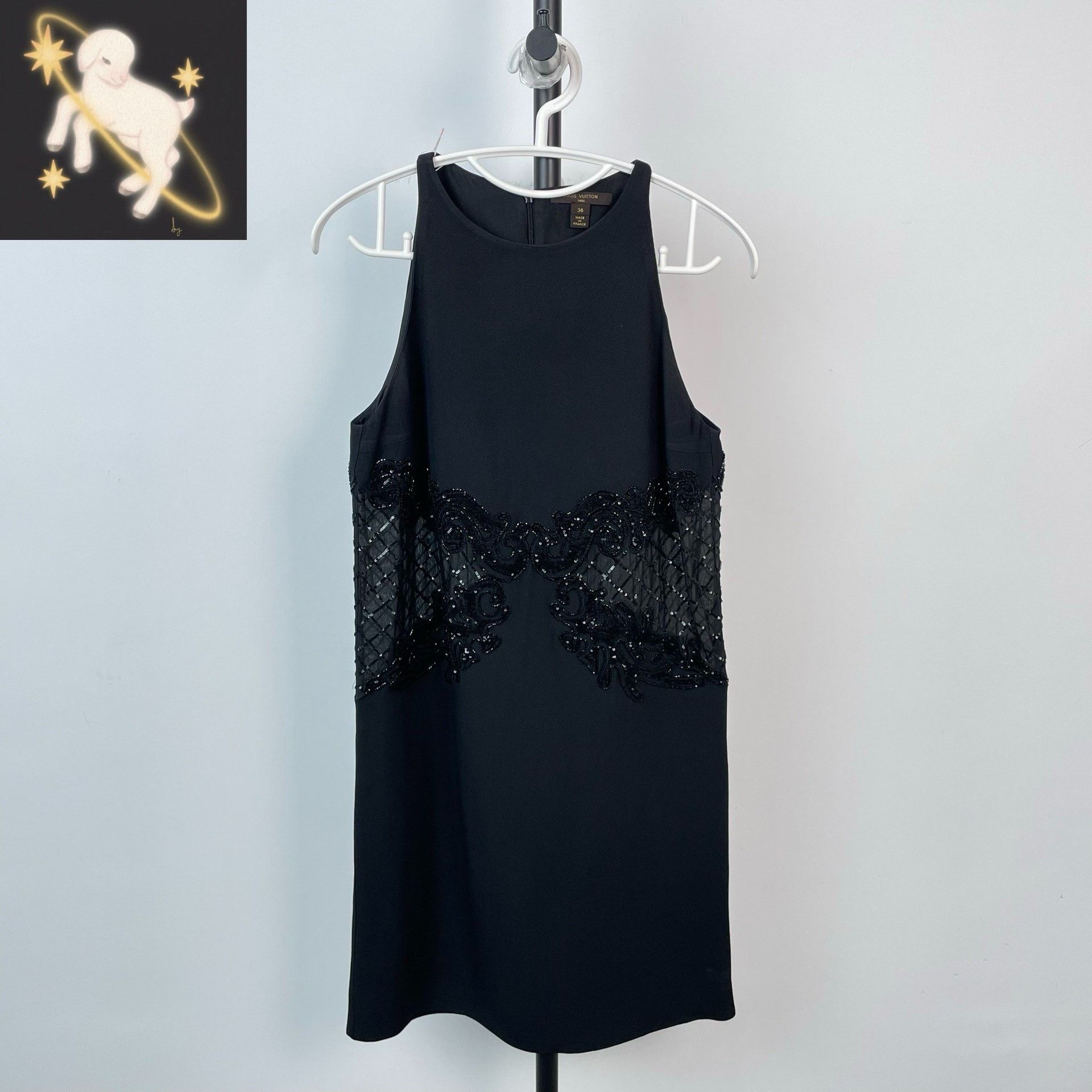 Louis Vuitton Louis Vuitton Black Dress 36 Women Size S / US 4 / IT 40 - 1 Thumbnail