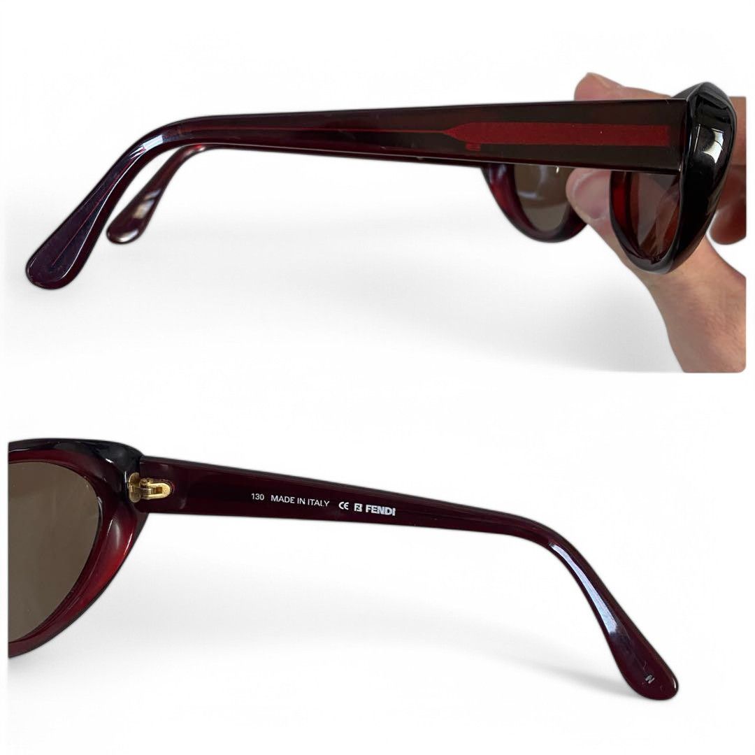 Fendi Fendi - FF Silver Sunglasses Brown Metalic Size ONE SIZE - 5 Thumbnail