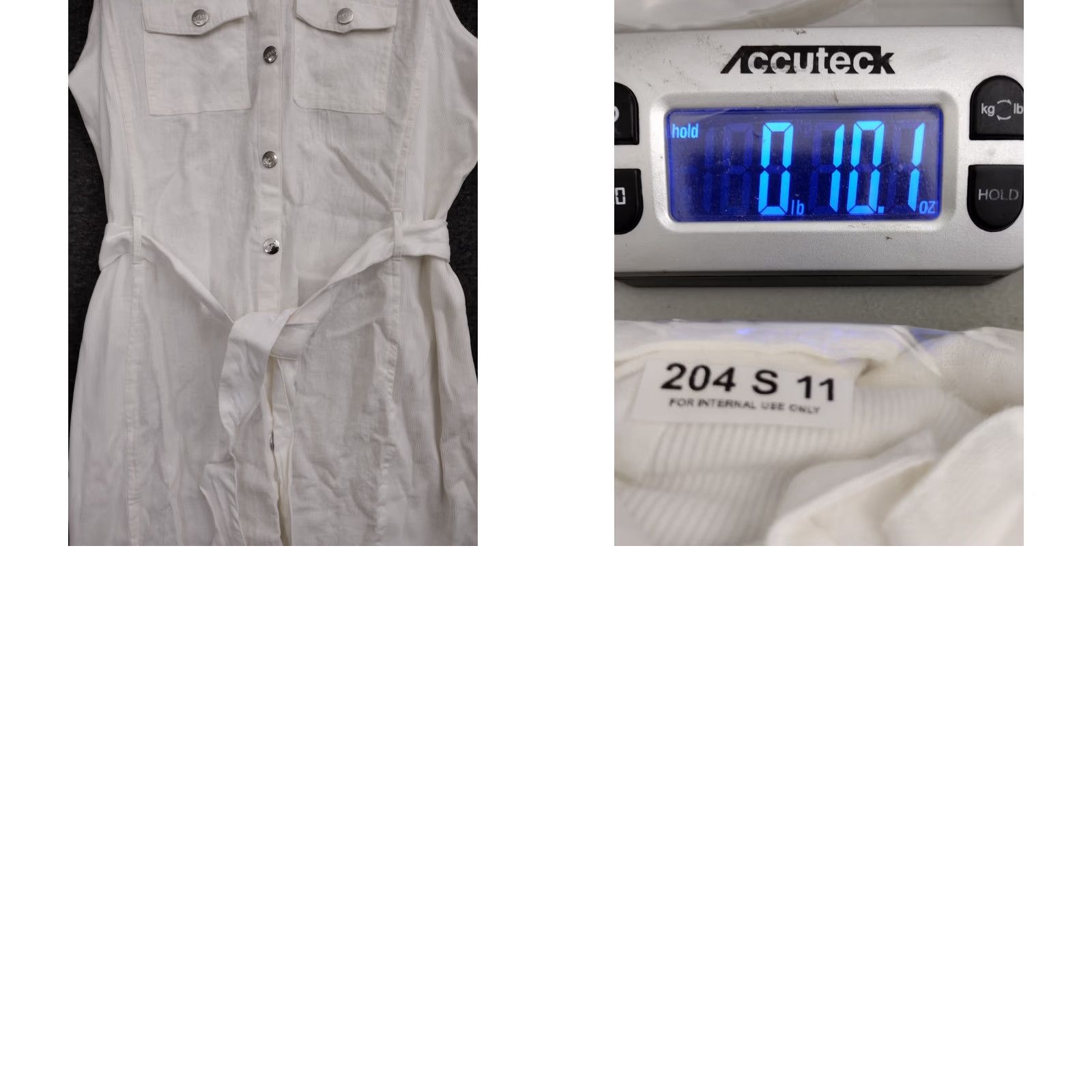Guess Guess Women's White Linen Belt Shirt Dress Fitted Collared Button Down Size XL Size XL / US 12-14 / IT 48-50 - 8 Thumbnail