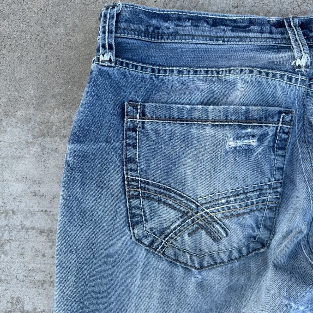 BKE × JNCO × Southpole Vintage Y2K Thrashed Baggy Loose BKE Skater Jeans 34 Size US 34 / EU 50 - 11 Thumbnail