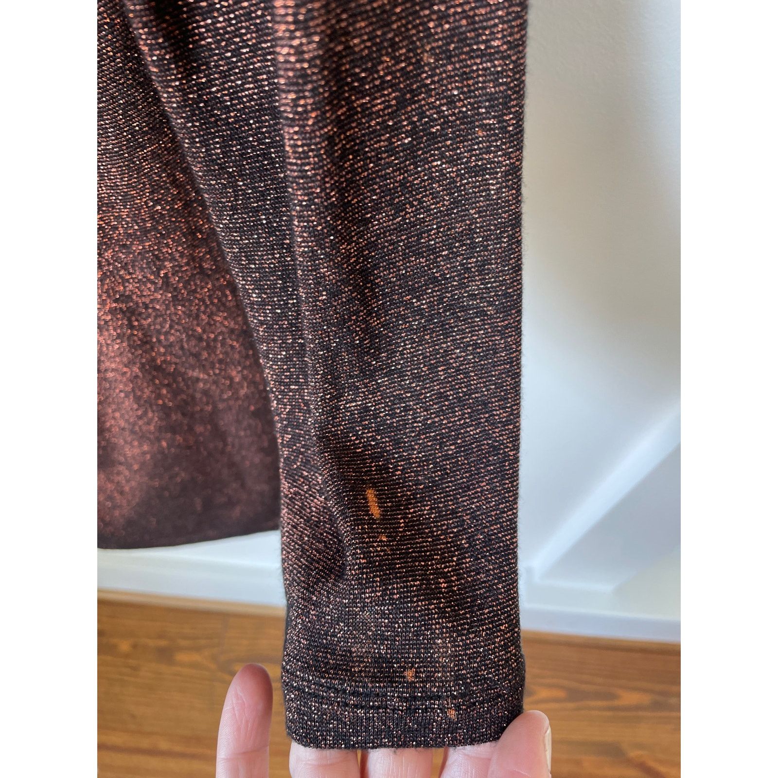 Jennifer Lopez Jennifer Lopez Gold Metallic Lurex Twist Front Sheath Mini,L Size L / US 10 / IT 46 - 7 Thumbnail