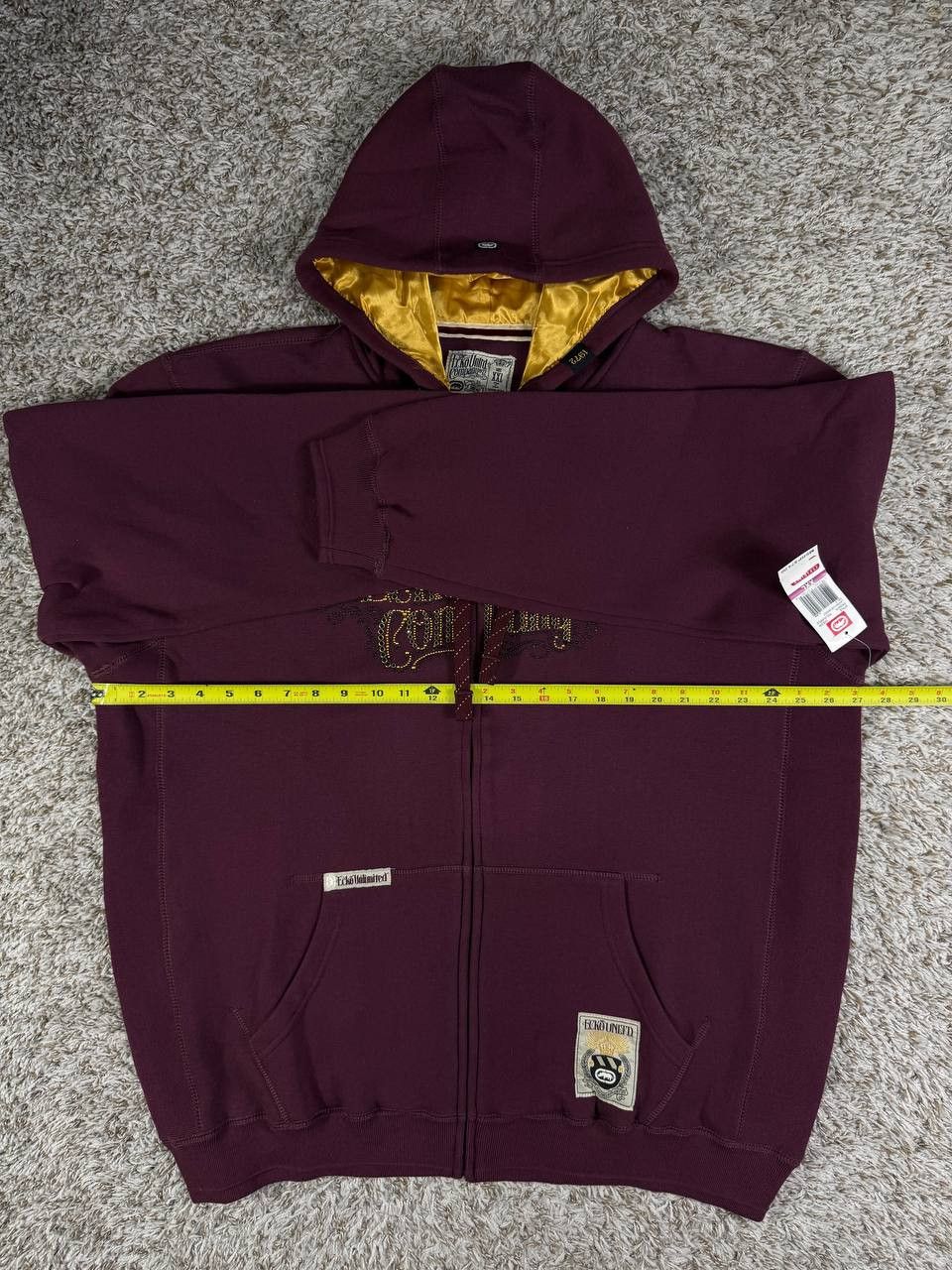 Ecko Unltd. Ecko Unltd Y2K Full Zip Hoodie Studded Logo Vintage Hip Hop Size US XXL / EU 58 / 5 - 10 Thumbnail