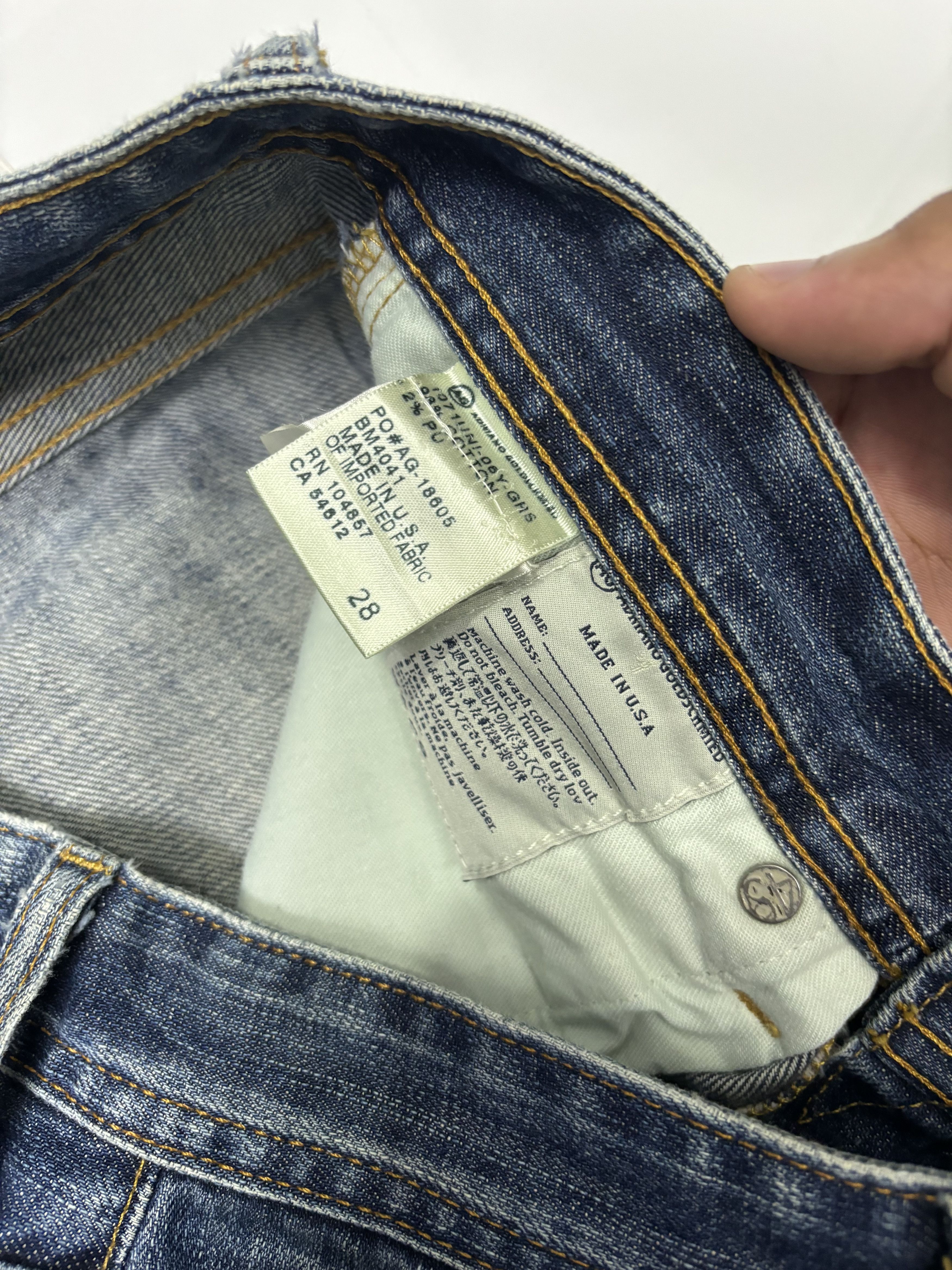 AG Adriano Goldschmied OG🔥 AG ADRIANO GOLDSCHMIED ROCKSTAR DENIM JEANS Size US 29 - 9 Thumbnail