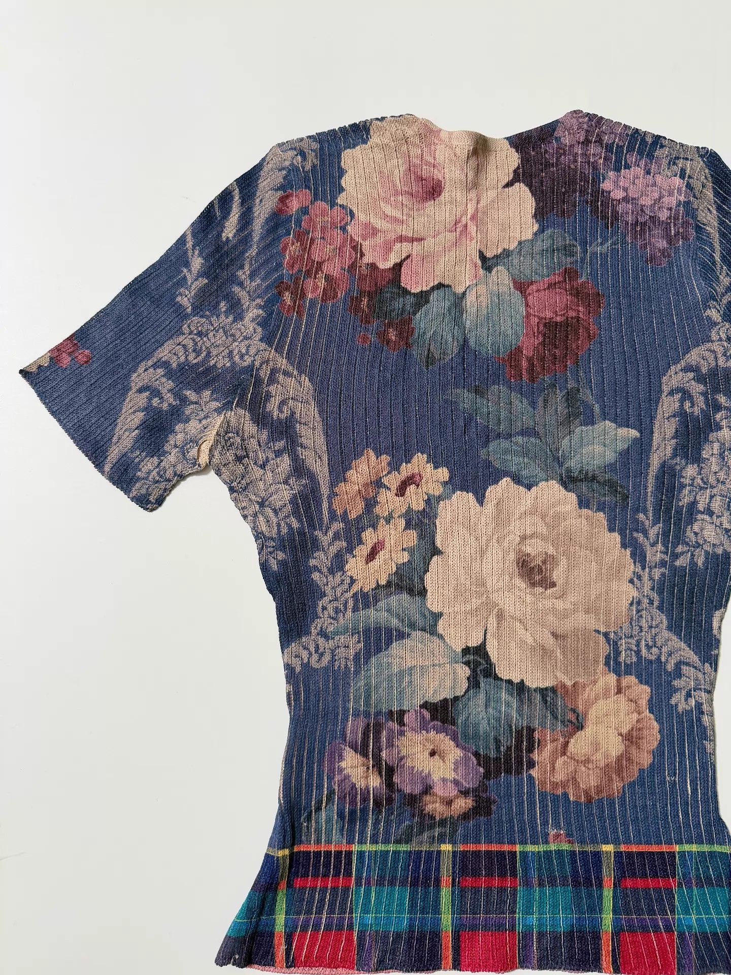 Other Yoshiki hishinuma 90s Pleated Floral Knit T Chk 3 Size L / US 10 / IT 46 - 5 Thumbnail