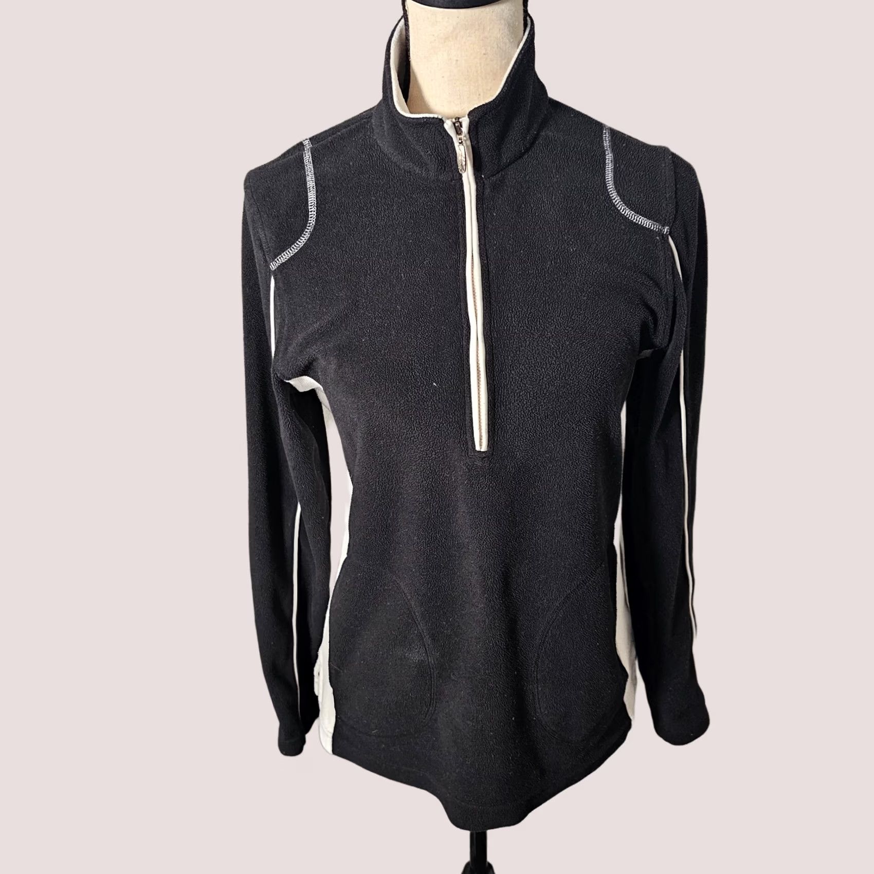 Eddie Bauer Eddie Bauer Women's Size Medium Black Half Zip Long Sleeve Knit Pullover Sweater Size M / US 6-8 / IT 42-44 - 1 Thumbnail