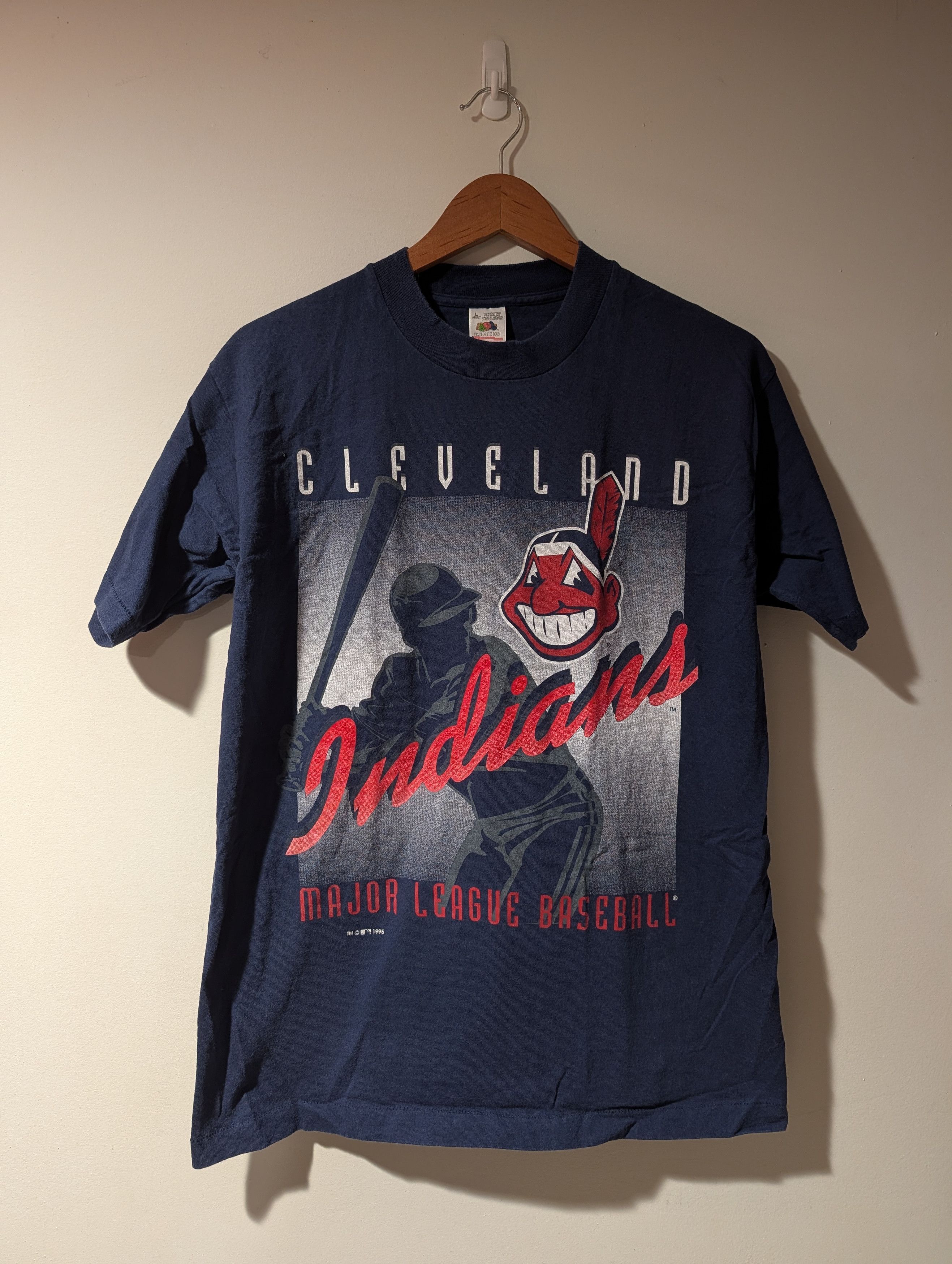 MLB Vintage 1995 Cleveland Indians Chief Wahoo T-Shirt MLB Size US L / EU 52-54 / 3 - 1 Thumbnail