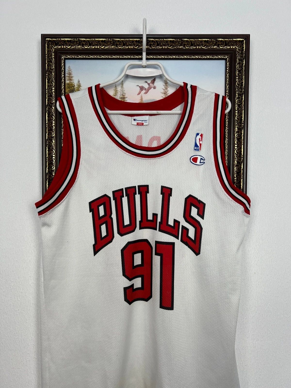 Champion Vintage Champion Chicago Bulls Dennis Rodman Jersey Shirt Size US L / EU 52-54 / 3 - 2 Thumbnail