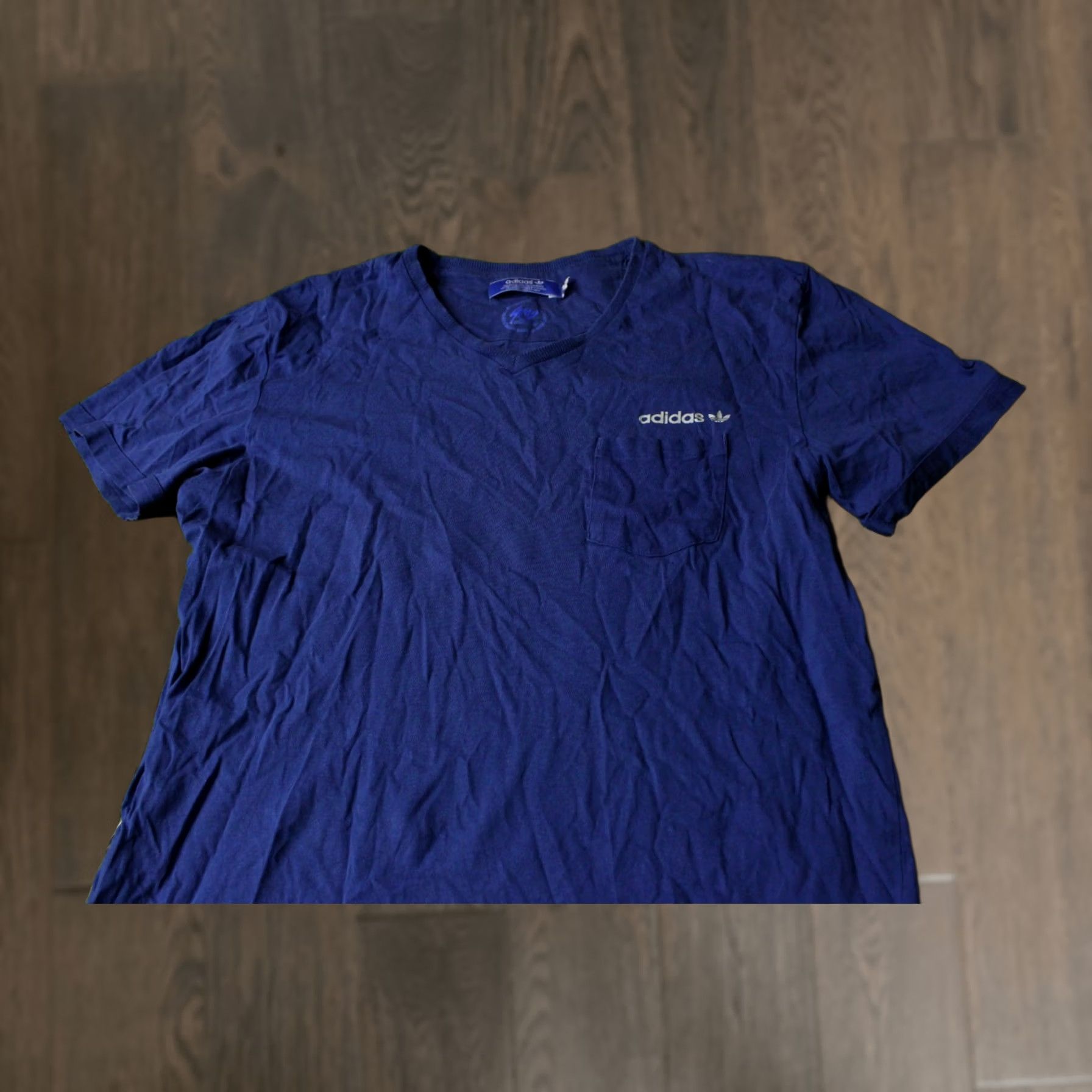 Adidas ADIDAS SY ORIGINAL 3 STRIPES MENS CASUAL SHIRT T-SHIRT TEE JERSEY TRIKOT SIZE M Navy Blue Short Sleeve 100% Cotton Mens Regular Size US M / EU 48-50 / 2 - 1 Thumbnail