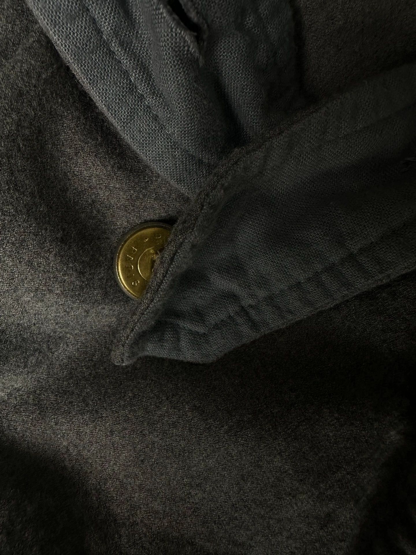 Other Chez VIDALENC Silver Button Handmade Wool Coat Size US L / EU 52-54 / 3 - 6 Thumbnail