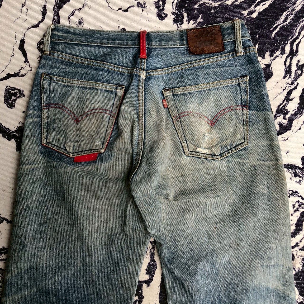 Levi's Vintage Levi's 501 Big E Distressed Selvedge Size US 33 - 7 Thumbnail