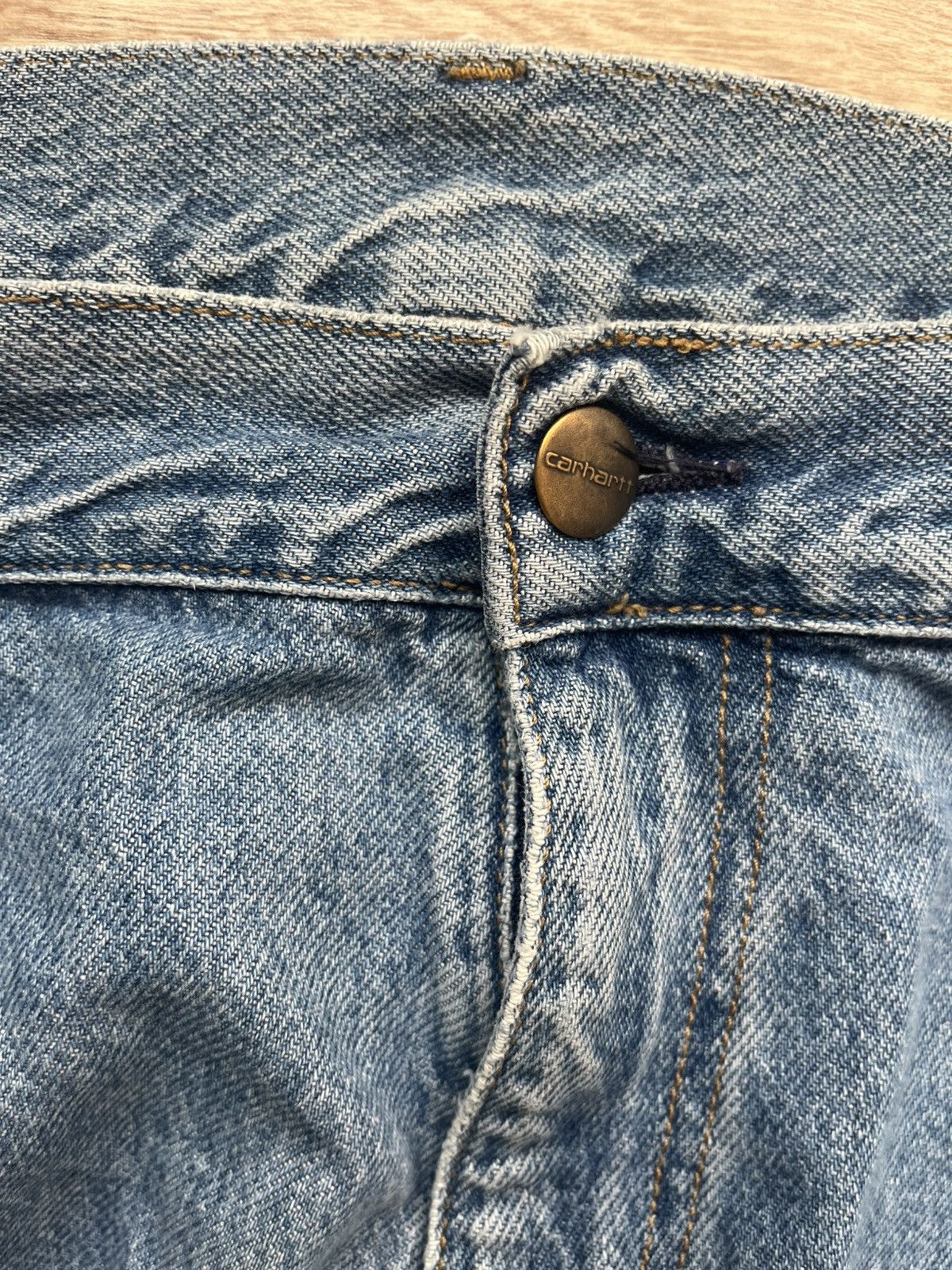 Carhartt × Vintage Carhartt baggy baby blue jeans workwear streetwear drip swag Size US 32 / EU 48 - 5 Thumbnail