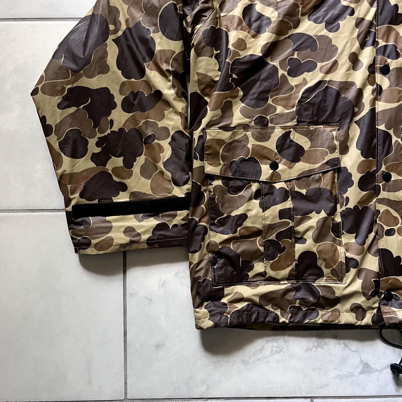Vintage VINTAGE L.L. Bean Guide Jacket Pants Set Mens Large 36x32 Camo Insulated Hood PVC Camouflage 2 Piece Army Outdoor Mens Size US 33 - 7 Thumbnail