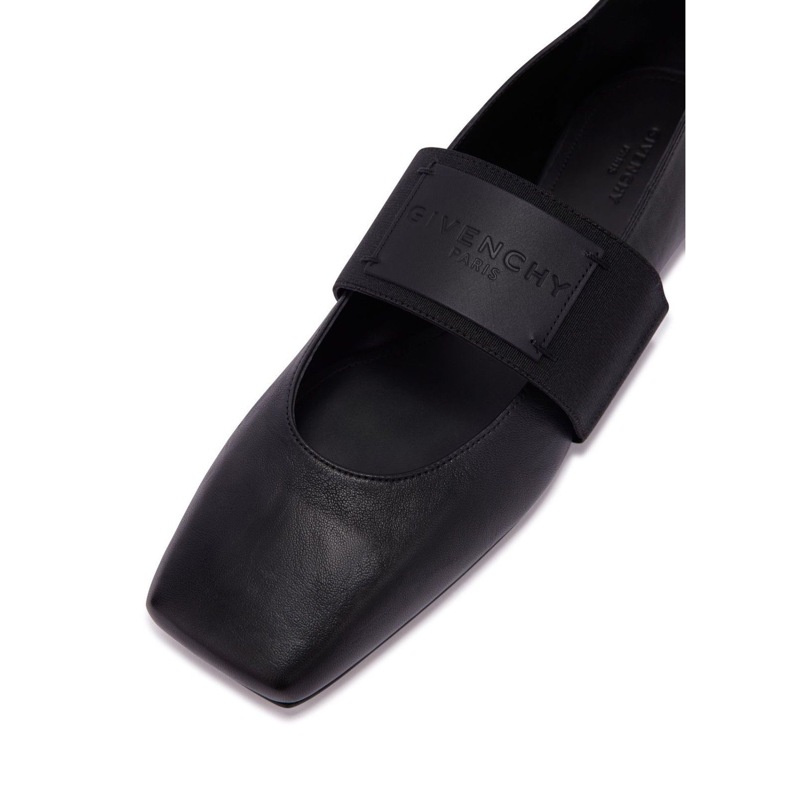 Givenchy GIVENCHY Sliced Square Black Leather Ballerina Flats New & A Size US 9 / IT 39 - 2 Thumbnail