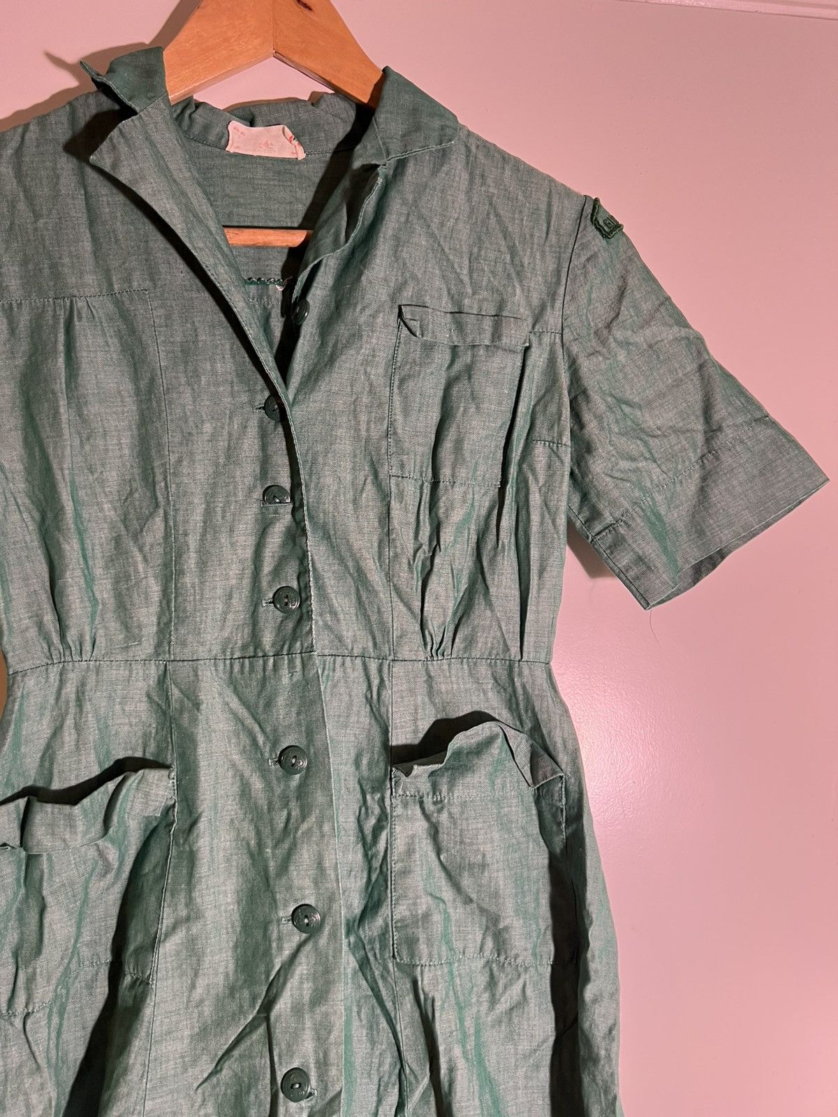 Vintage 70’s 80’s VTG Vintage Girl Scouts of America USA Retro Dress Size S / US 4 / IT 40 - 4 Thumbnail