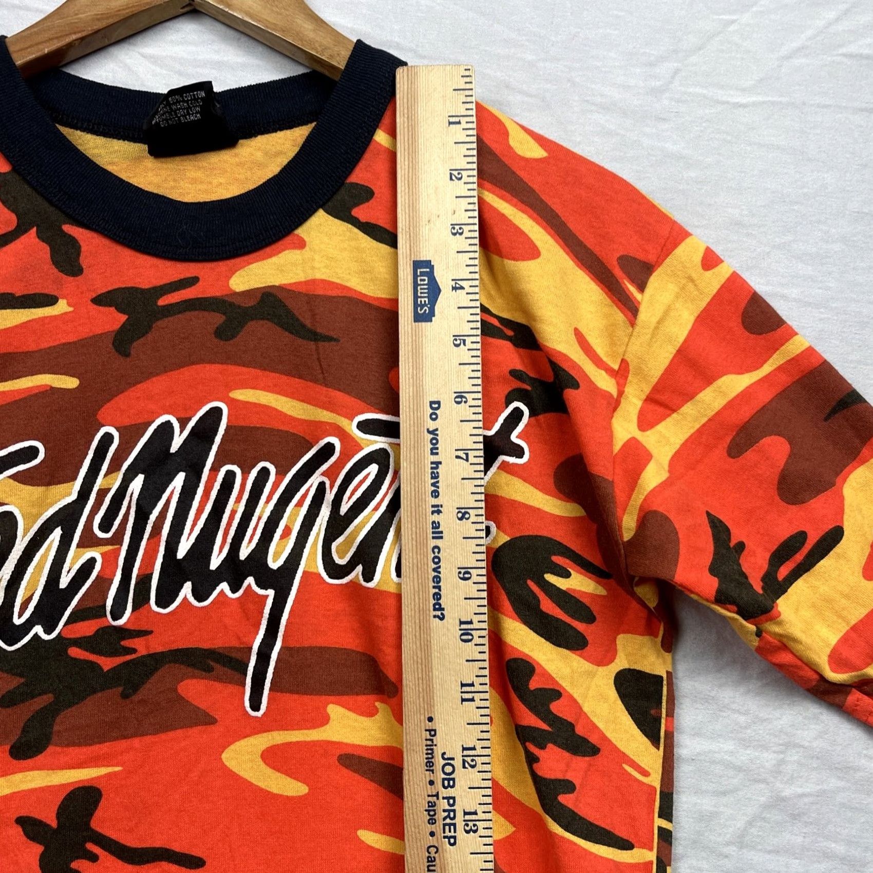 Rothco VINTAGE Rothco Ted Nugent Shirt Mens M Orange Camo Band Tee Size US M / EU 48-50 / 2 - 7 Thumbnail