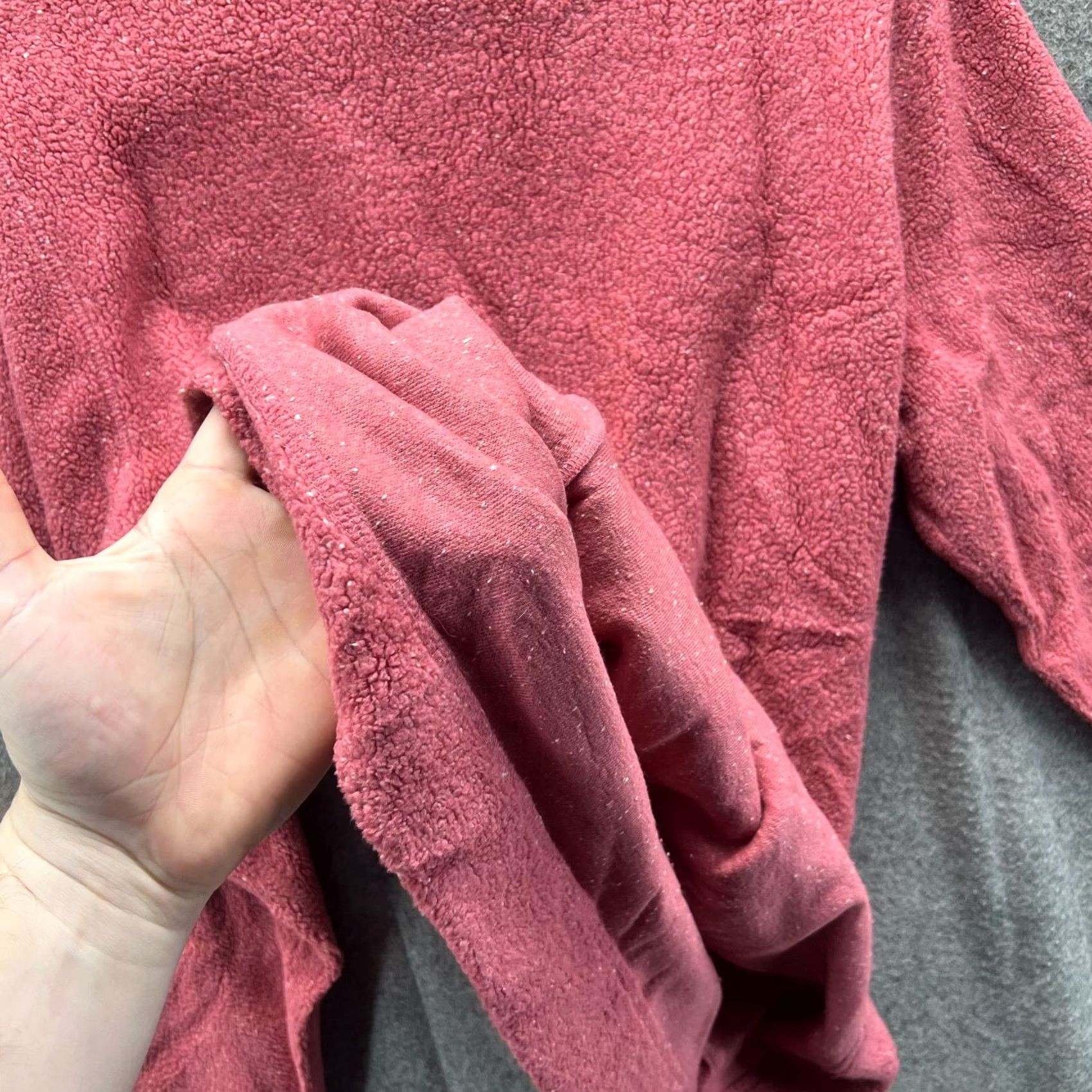 Vintage VINTAGE L.L. Bean Sweater Womens Medium Pink Fleece Pullover Mock Neck Acrylic Soft Cozy Size M / US 6-8 / IT 42-44 - 7 Thumbnail