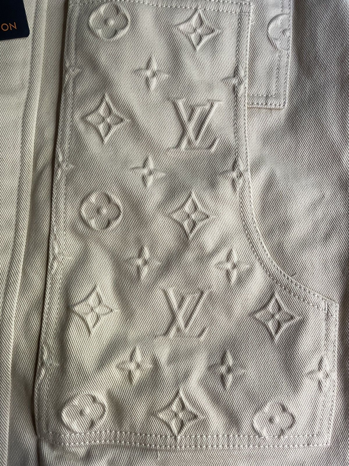 Louis Vuitton Louis Vuitton Beige Monogram Workwear Denim Jacket Size US M / EU 48-50 / 2 - 3 Thumbnail