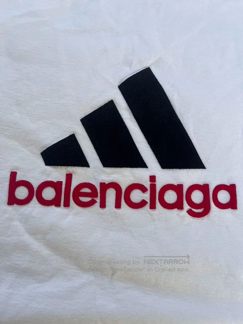 Balenciaga Balenciaga Logo Letter Embroidered Short Sleeve T-Shirt Size US L / EU 52-54 / 3 - 2 Thumbnail