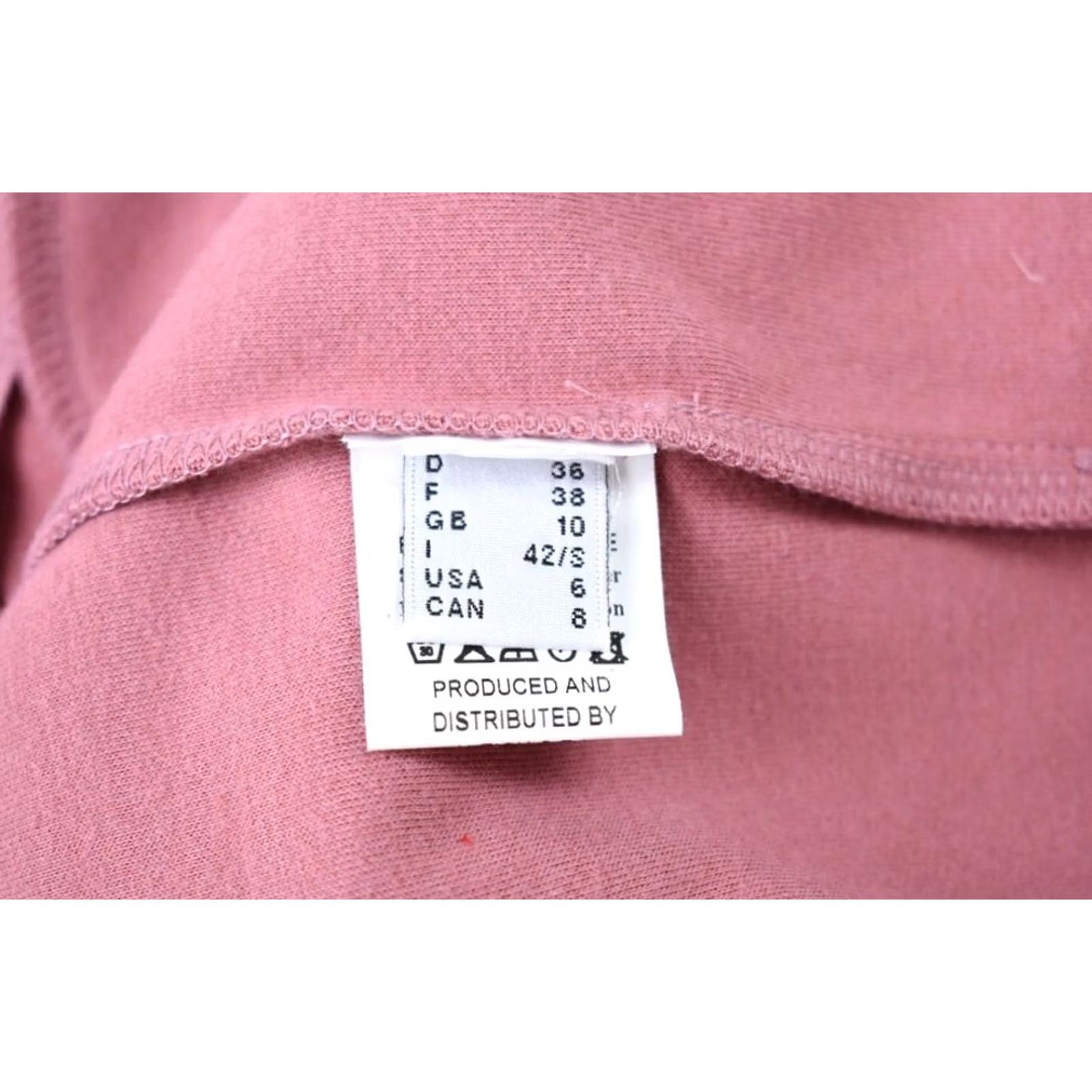 Vintage OTTOD'AME Sweatshirt Women's US 6 Pink White High Neck Pockets Full Zip Sports Size M / US 6-8 / IT 42-44 - 5 Thumbnail