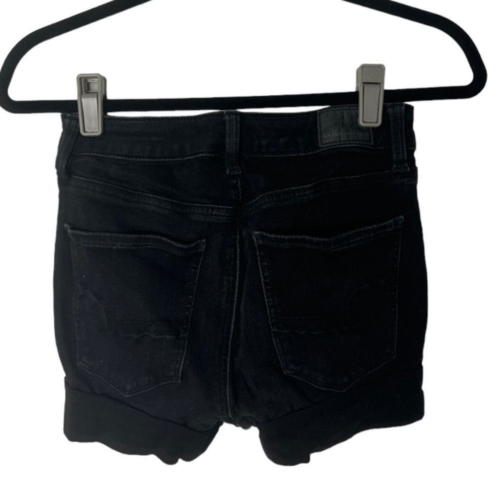 American Eagle Outfitters American Eagle SZ 4 black stretch shorts Size 27" / US 4 / IT 40 - 2 Thumbnail