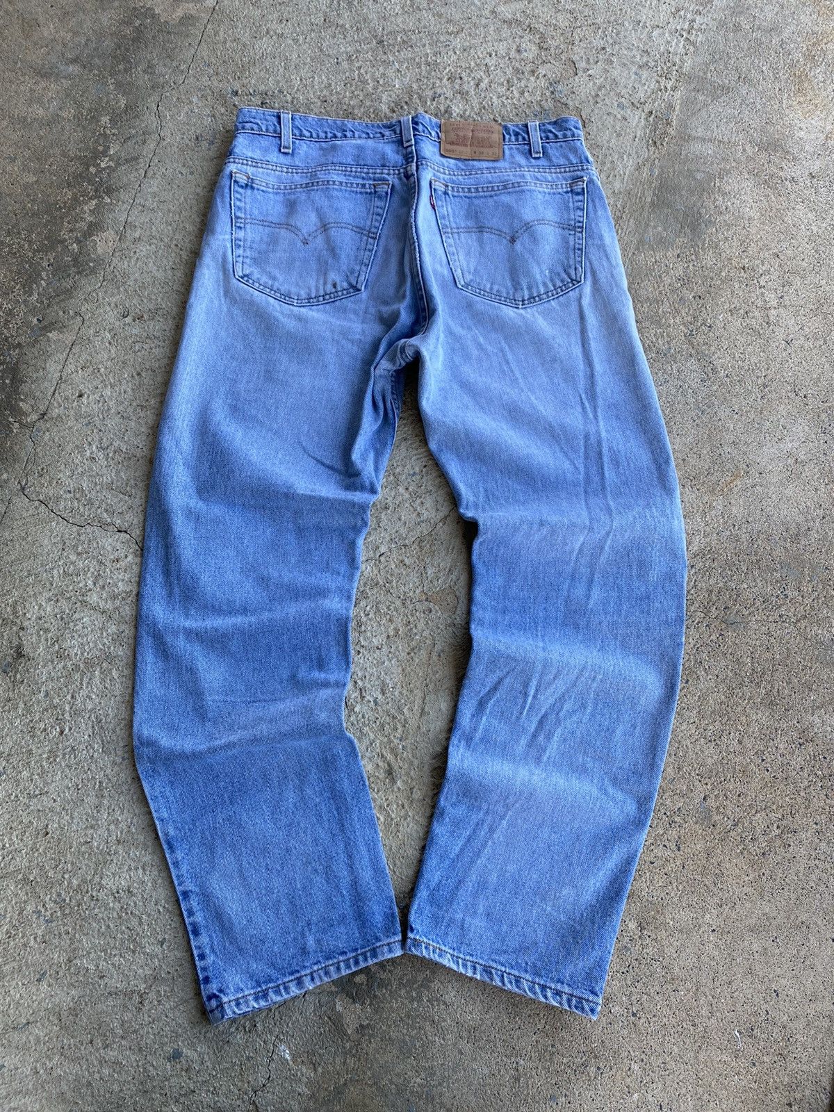 Jean × Levi's × Vintage Vintage 90’s Levi's Jeans 505 Light Wash Distressed Denim Size US 36 / EU 52 - 6 Thumbnail