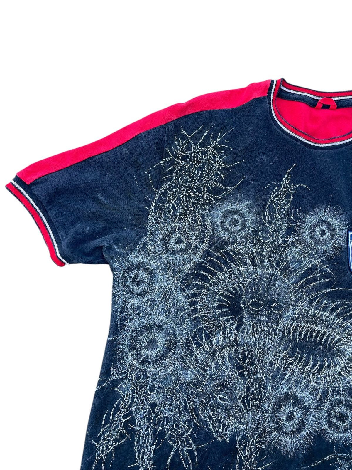 Ecko Unltd. Cyber neotribal dragon 1of1 custom skull england vintage tee Size US L / EU 52-54 / 3 - 3 Thumbnail