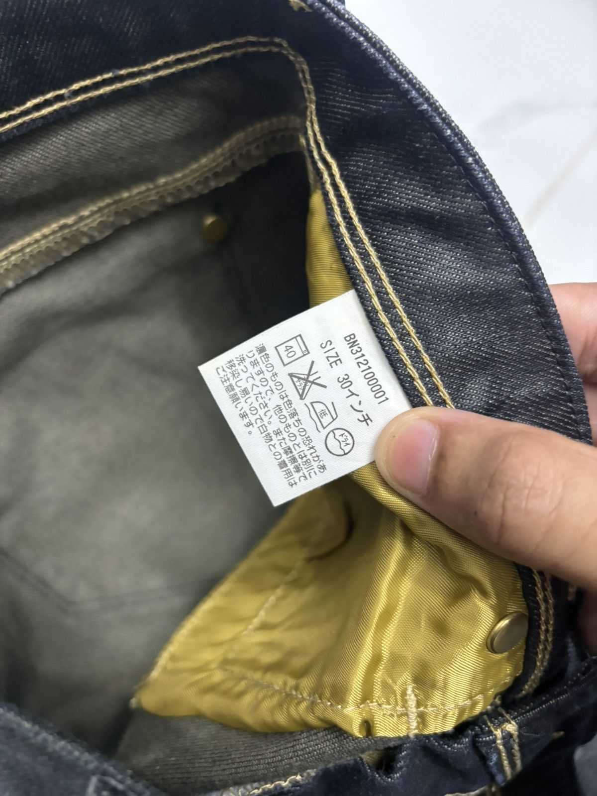 Black Label × Japanese Brand 🔥Tokyo Girl Collection Waxed Blue Denim Black Label Size 30" / US 8 / IT 44 - 11 Thumbnail