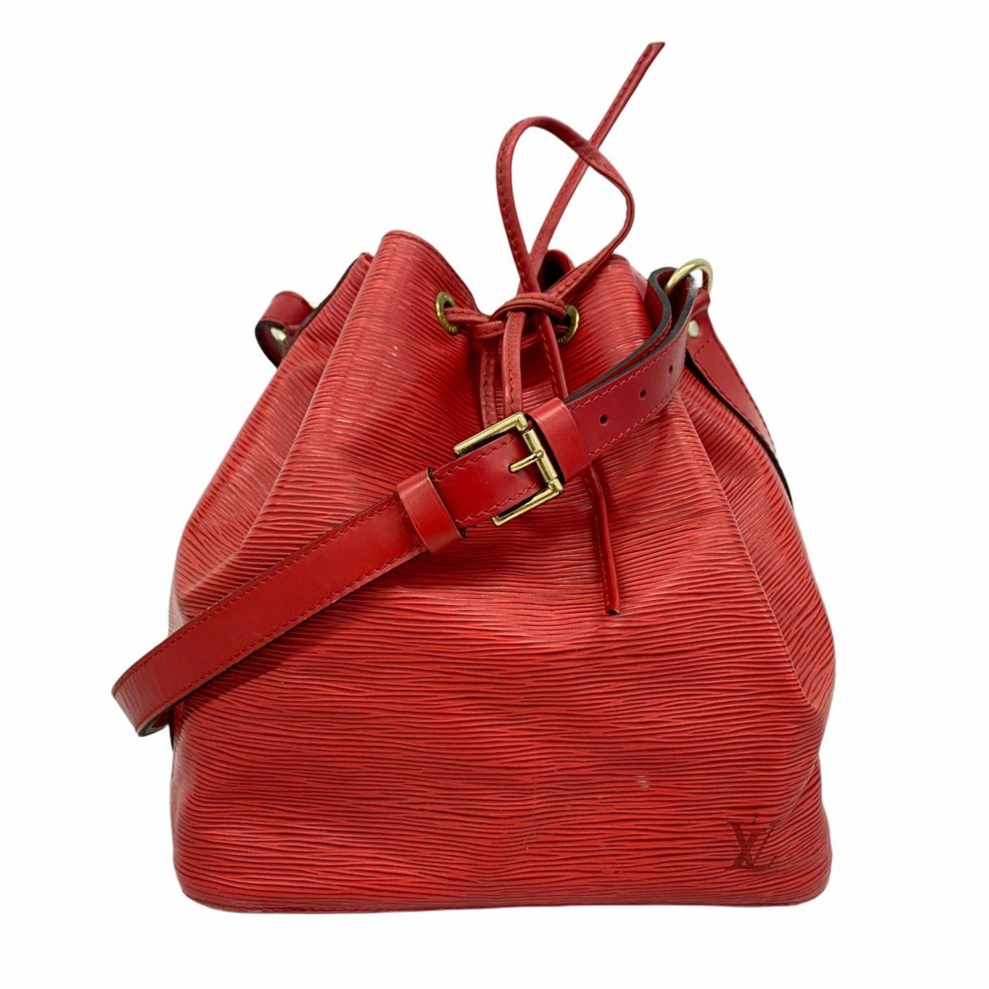 Louis Vuitton Shoulder Bag Epi Petit Noe M44107 Castilian Red Ladies, Women's