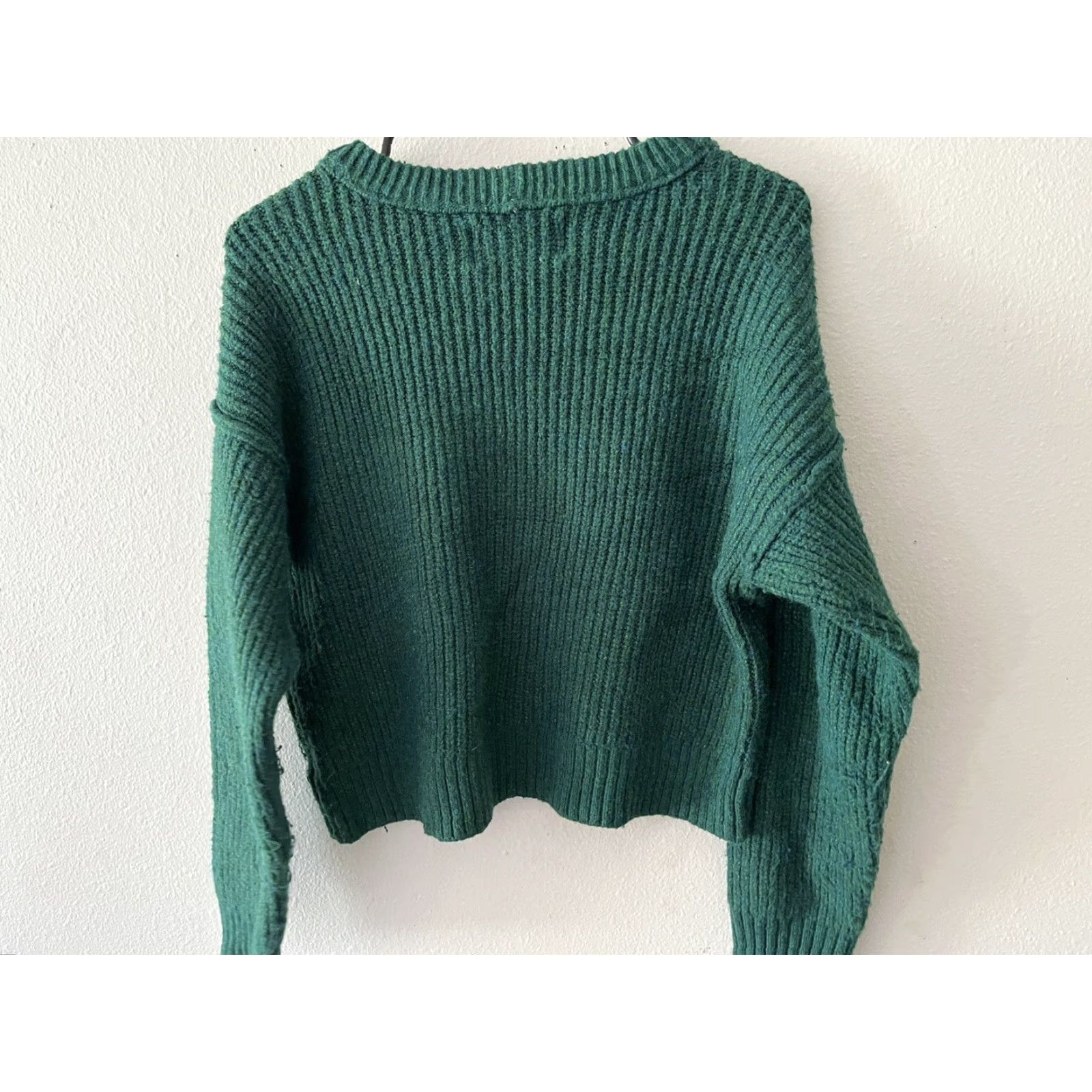 American Eagle Outfitters VINTAGE American Eagle Green Tightknit Sweater Womens Small Size S / US 4 / IT 40 - 3 Thumbnail