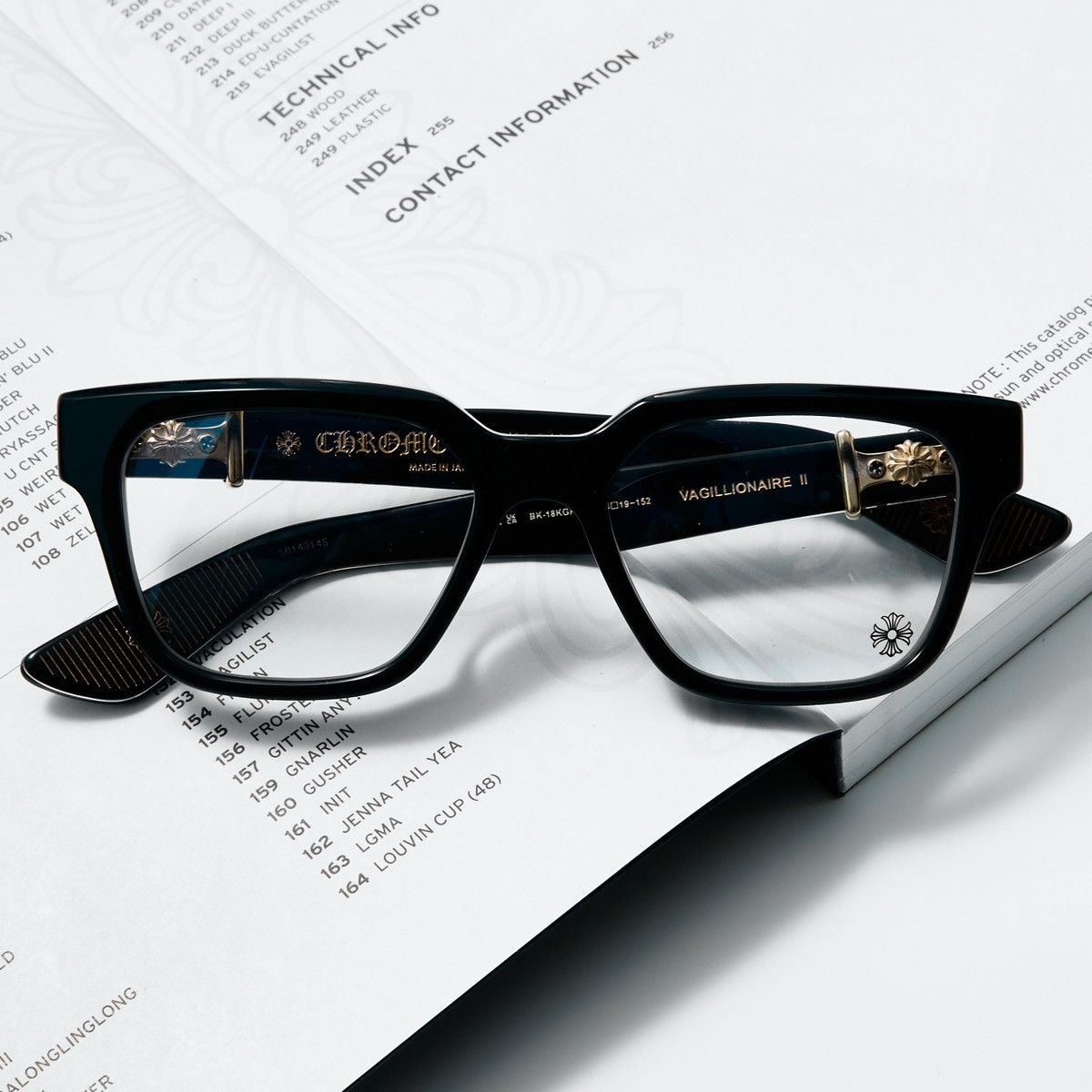 Chrome Hearts CHROME HEARTS VAGILLIONAIRE II BK - 18KGP DIAMOND 💎 GLASSES Size ONE SIZE - 7 Thumbnail