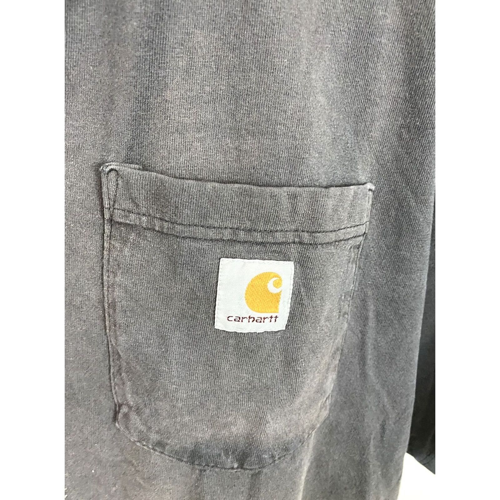 Carhartt VTG Carhartt Men Gradient Sun Faded Pocket Henley Short Sleeve T-Shirt XL Black Shirt Mens XL Carhartt Gradient Sun Henley Pocket T-Shirt Size US XL / EU 56 / 4 - 3 Thumbnail
