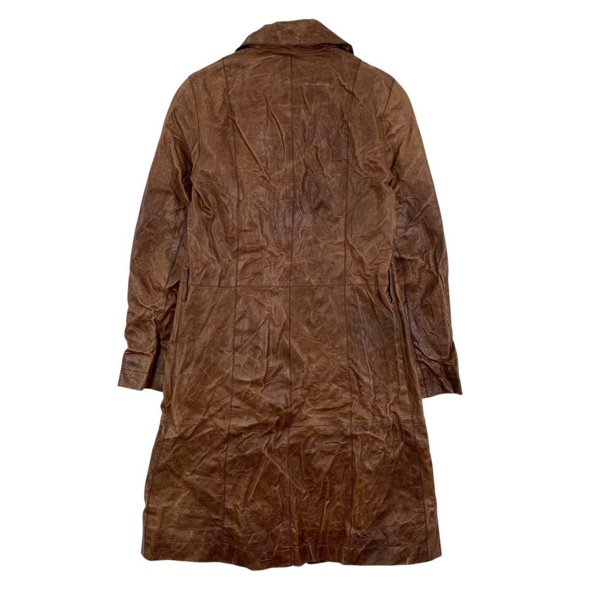 Esprit Vintage ESPRIT Leather Long Coat Size US S / EU 44-46 / 1 - 2 Thumbnail