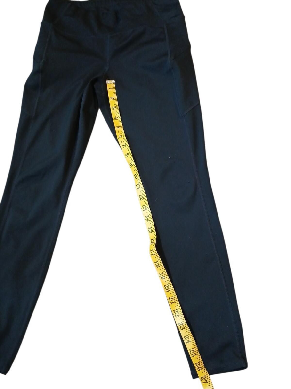 Other Athleta Legging Pants Size M Zip Pockets Black Stretch 28x27 Size 32" / US 10 / IT 46 - 6 Thumbnail