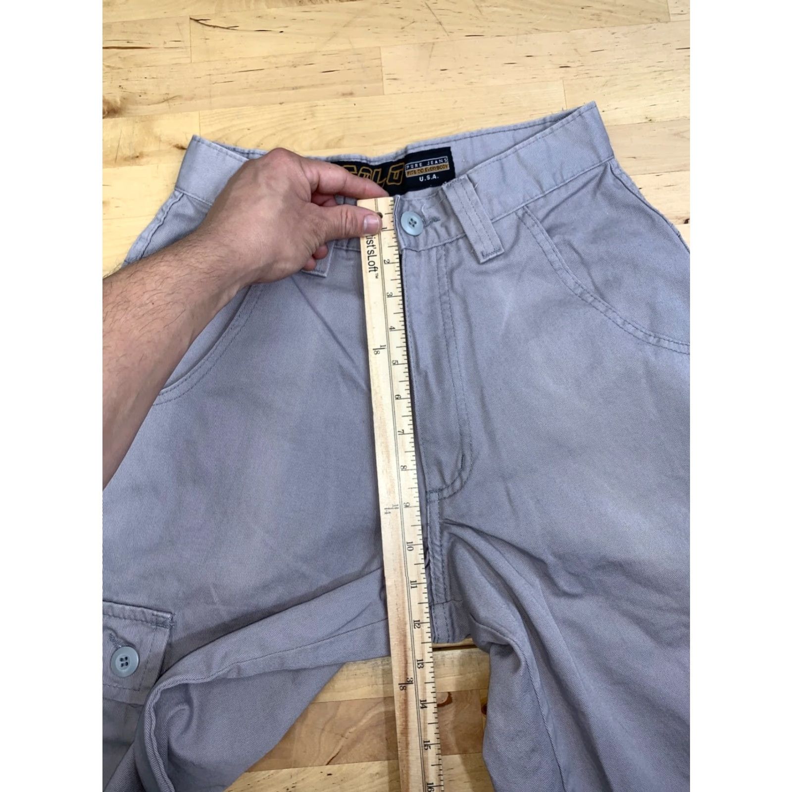 Vintage VINTAGE Solo Cargo Pants Men 28x29 Gray 90s USA Skate Baggy Size US 28 / EU 44 - 5 Thumbnail