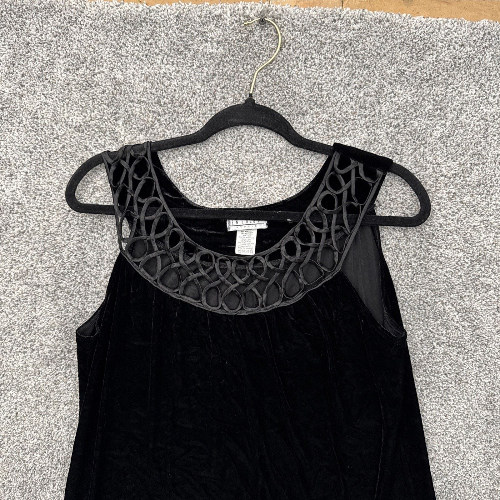 Other Whimsigoth Cocktail Dress 14 Velvet Ribbon Retro 60s Glam Size XL / US 12-14 / IT 48-50 - 6 Thumbnail