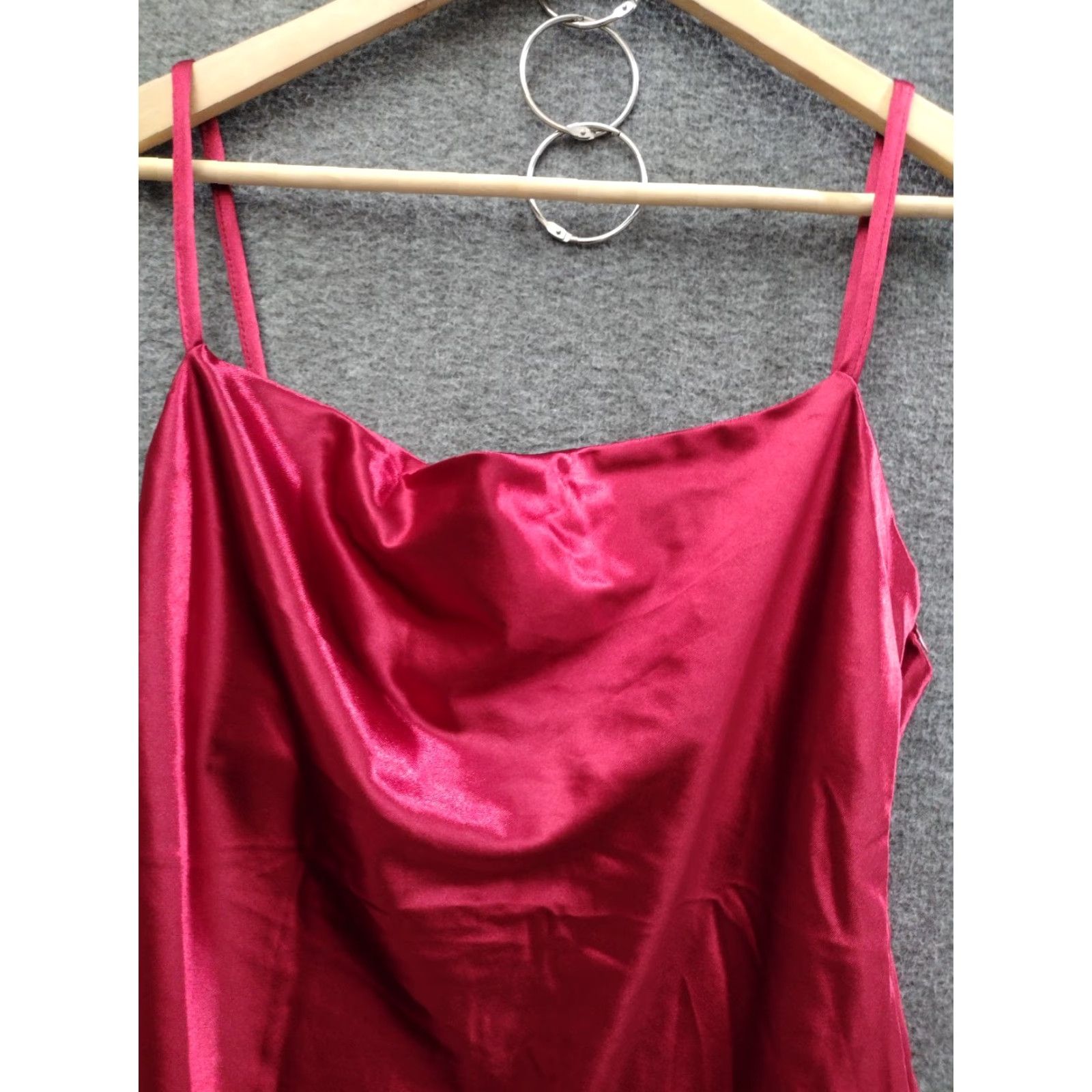 Vintage XXXITICAT Red/Hot Pink Slip Dress Sleeveless Women's Size Medium Size M / US 6-8 / IT 42-44 - 3 Thumbnail