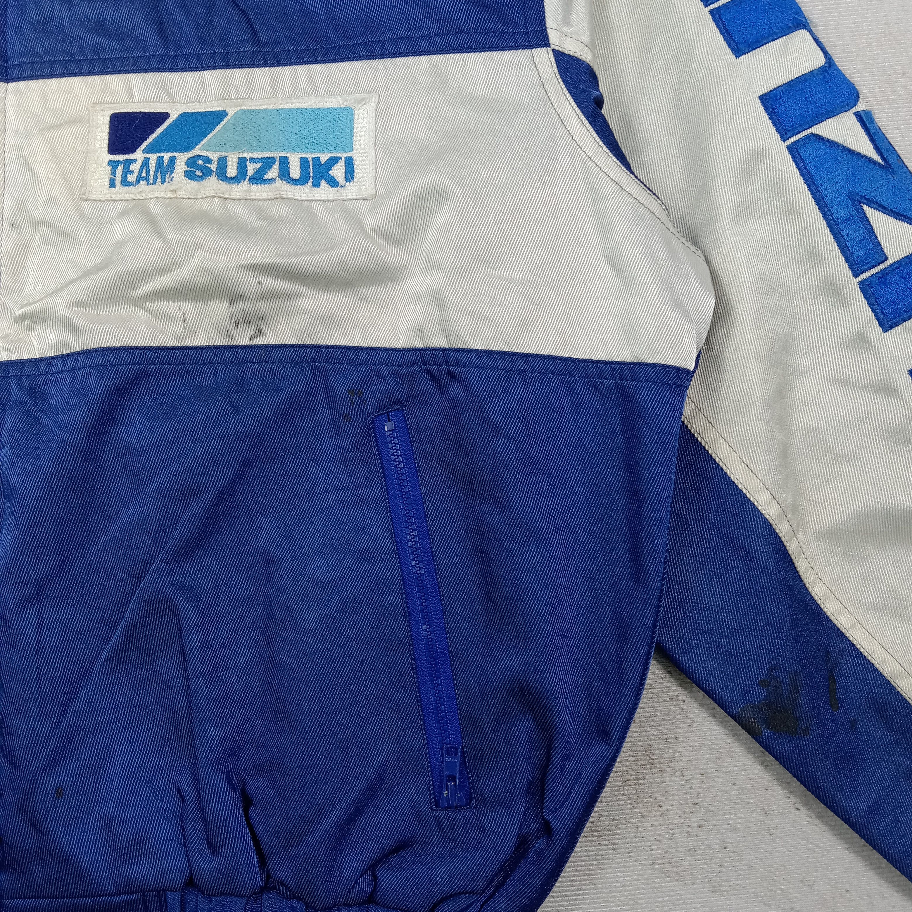 Japanese Brand Vintage 90's Team Suzuki Racing Reversible Jacket C269N10 Size US L / EU 52-54 / 3 - 2 Thumbnail